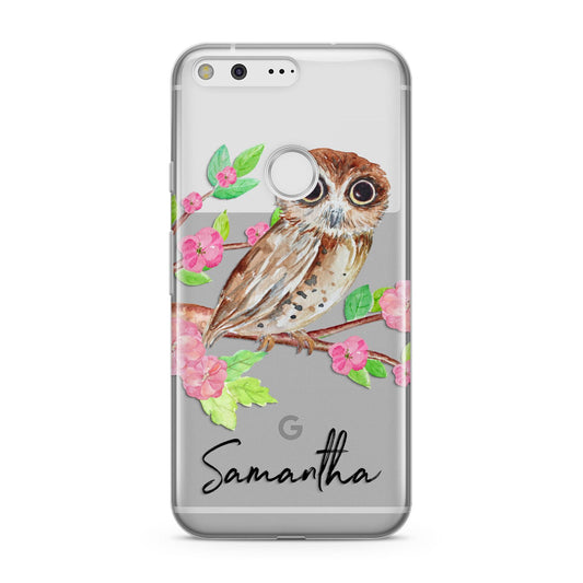 Personalised Owl Google Pixel Case