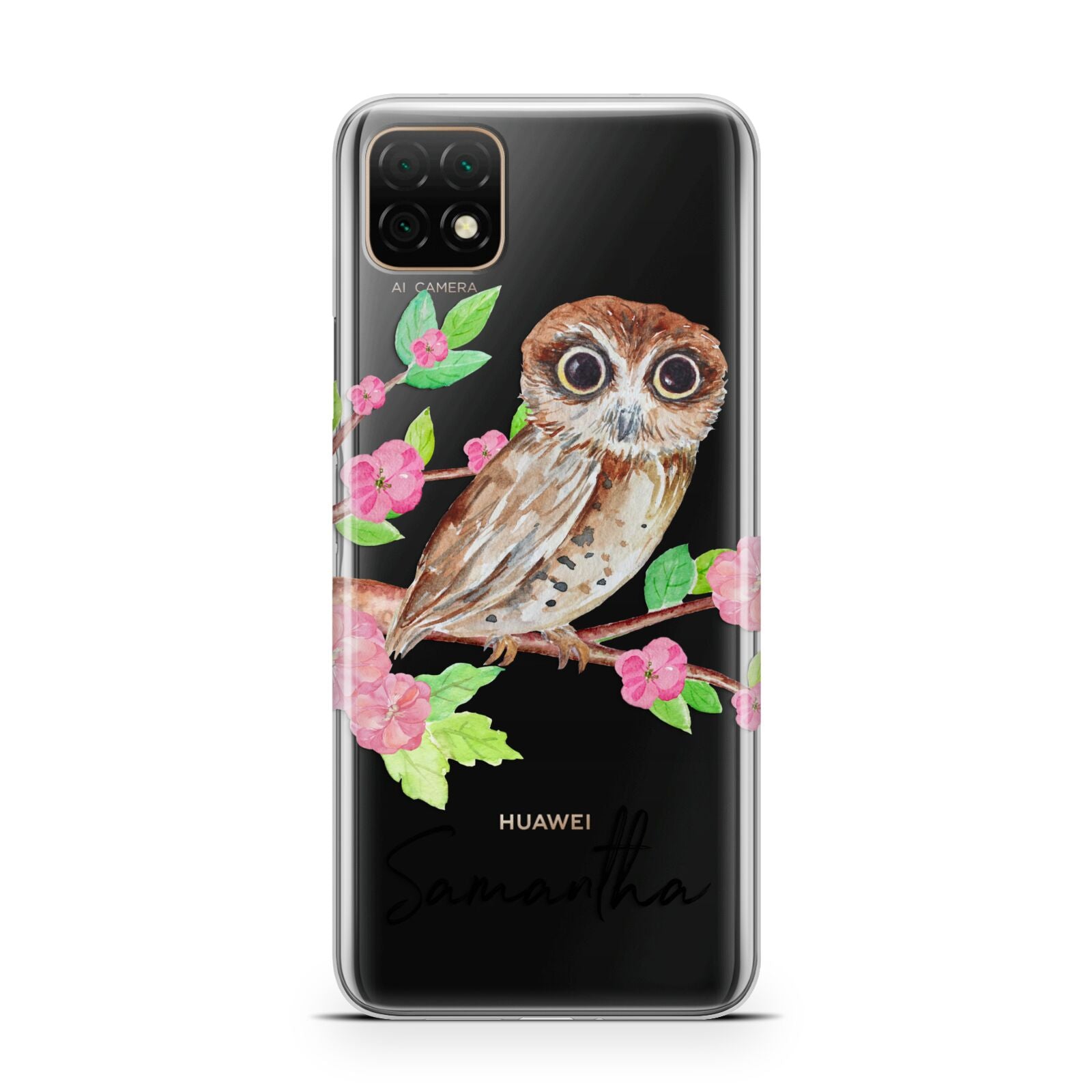 Personalised Owl Huawei Enjoy 20 Phone Case