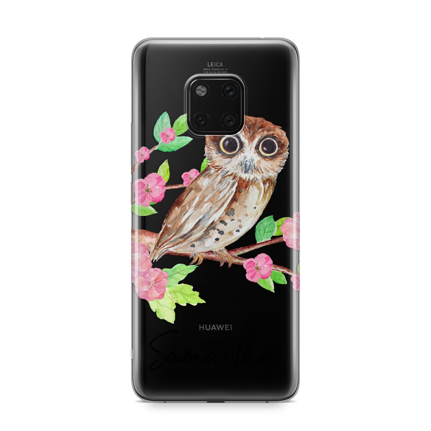 Personalised Owl Huawei Mate 20 Pro Phone Case