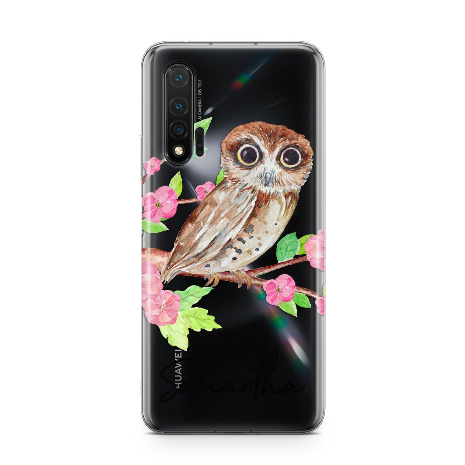 Personalised Owl Huawei Nova 6 Phone Case