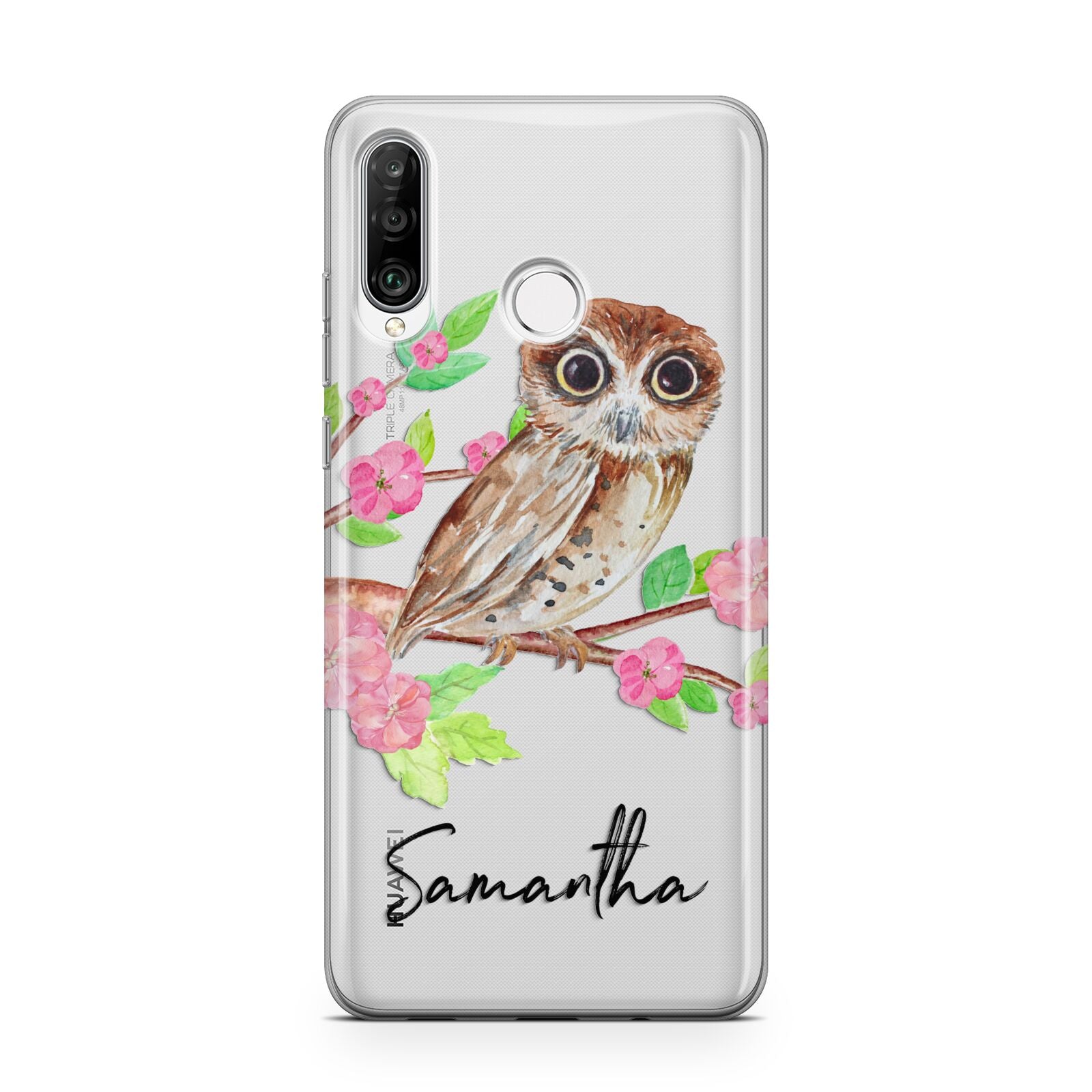 Personalised Owl Huawei P30 Lite Phone Case