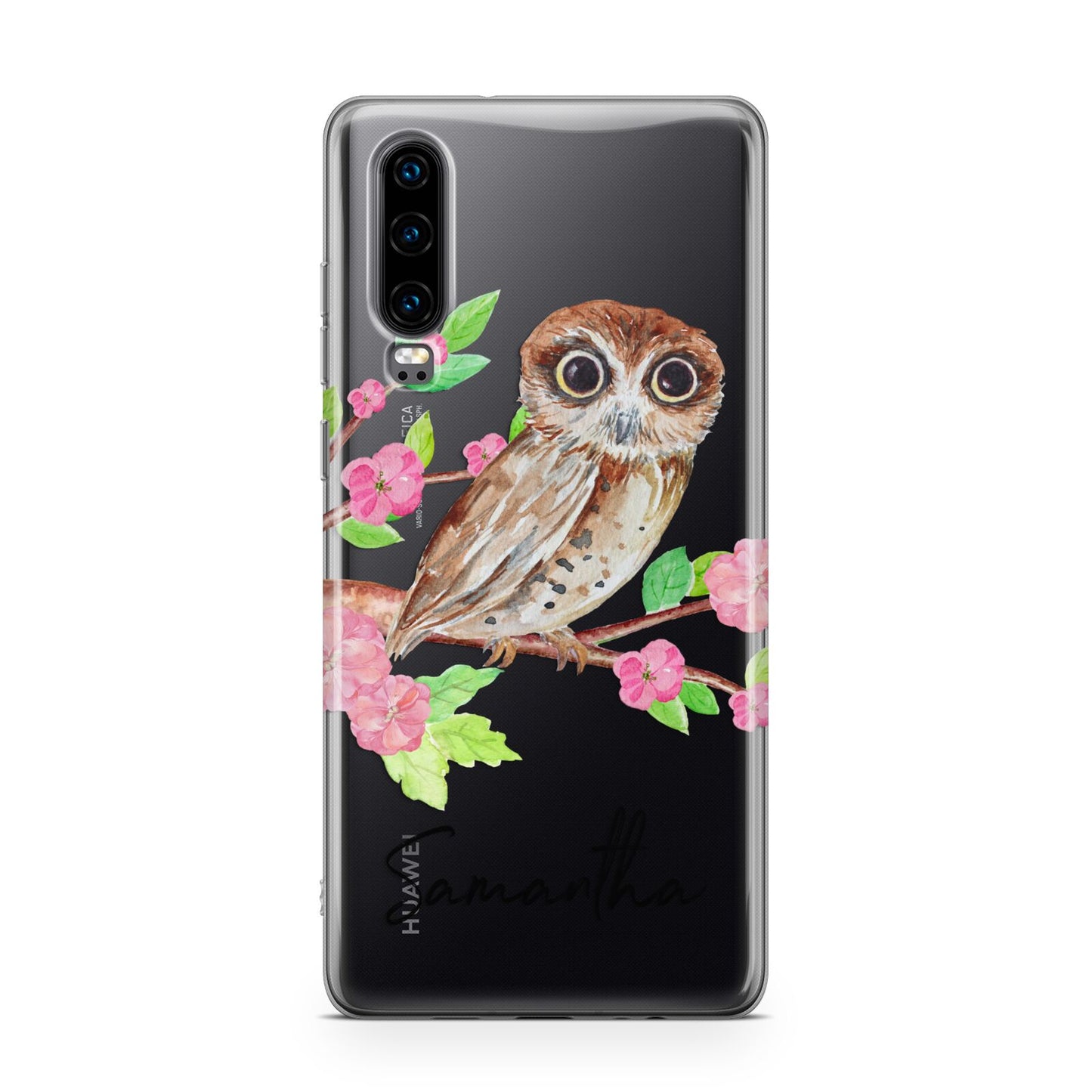 Personalised Owl Huawei P30 Phone Case