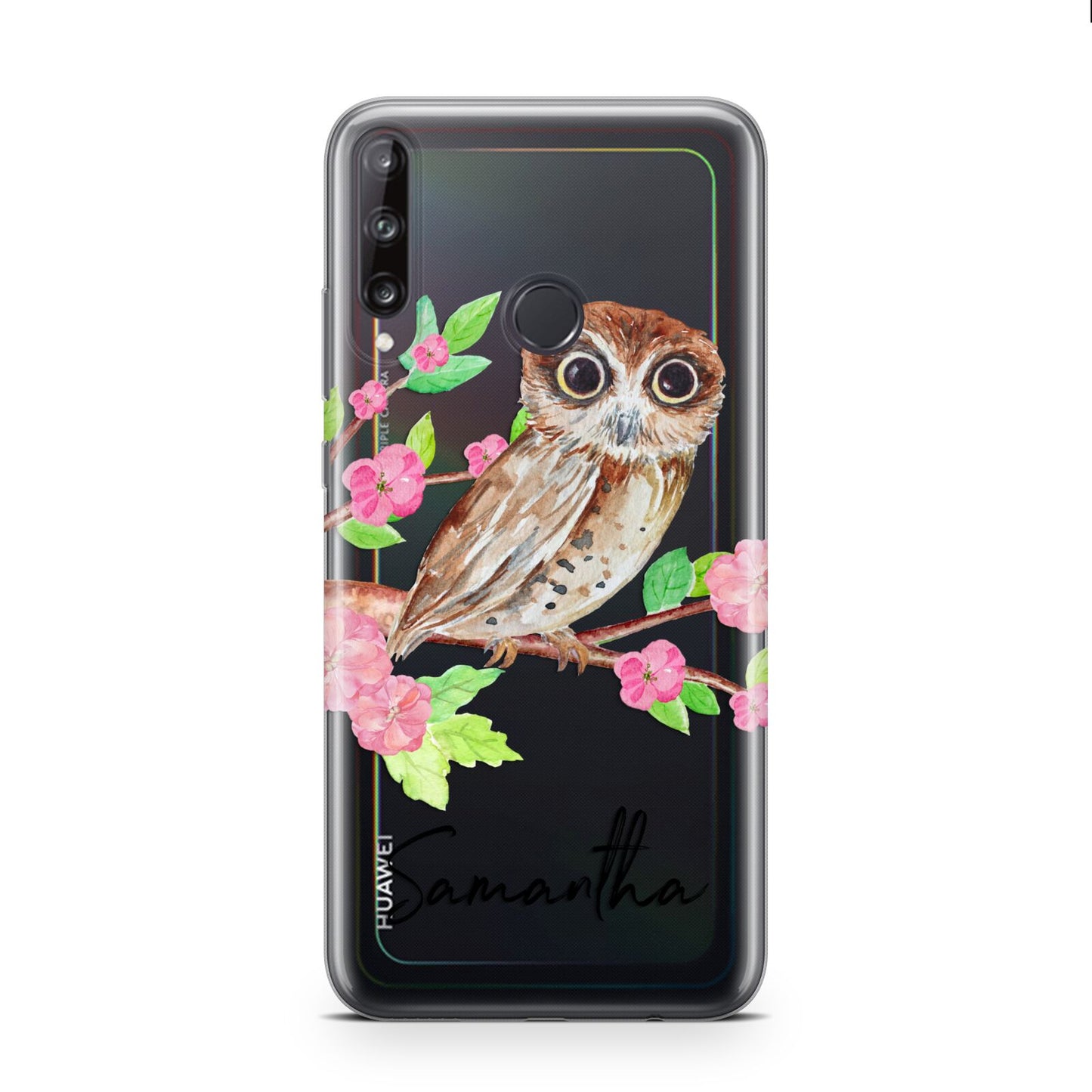 Personalised Owl Huawei P40 Lite E Phone Case