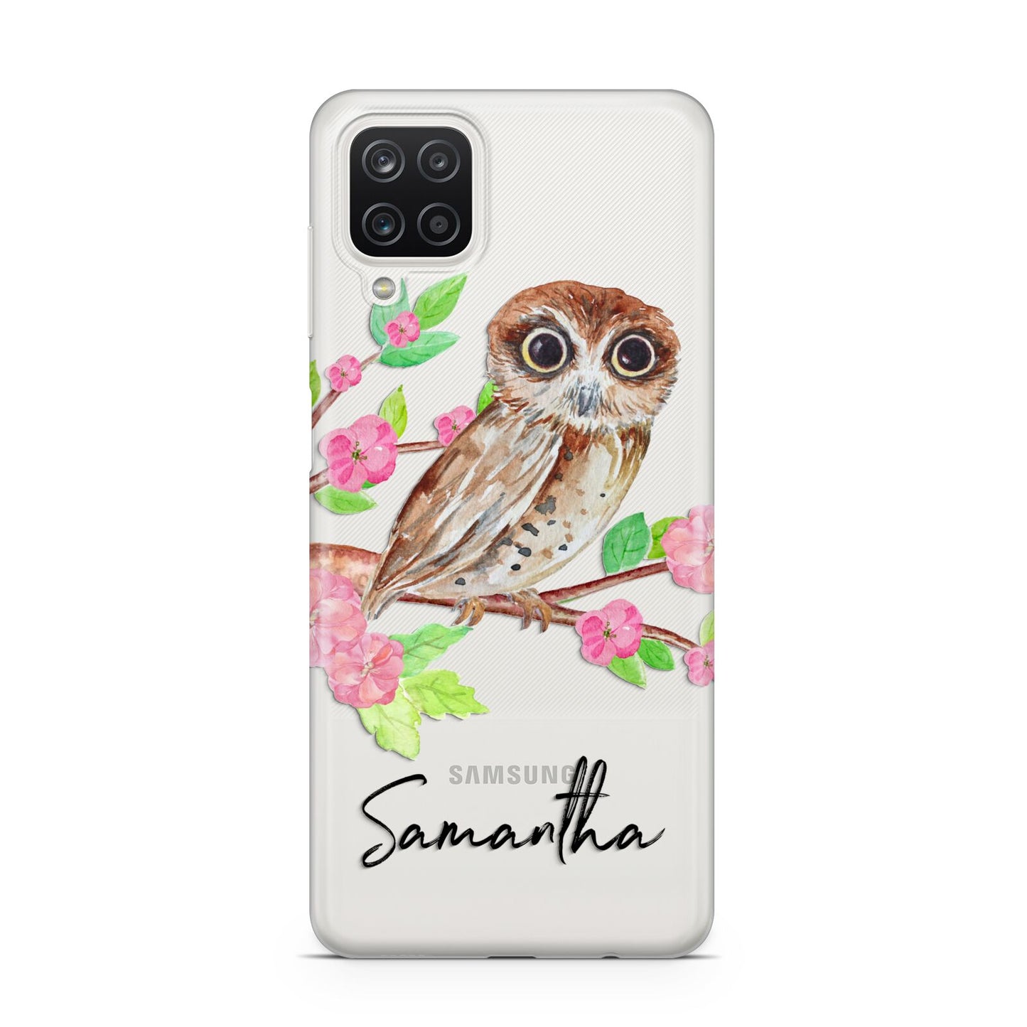 Personalised Owl Samsung A12 Case