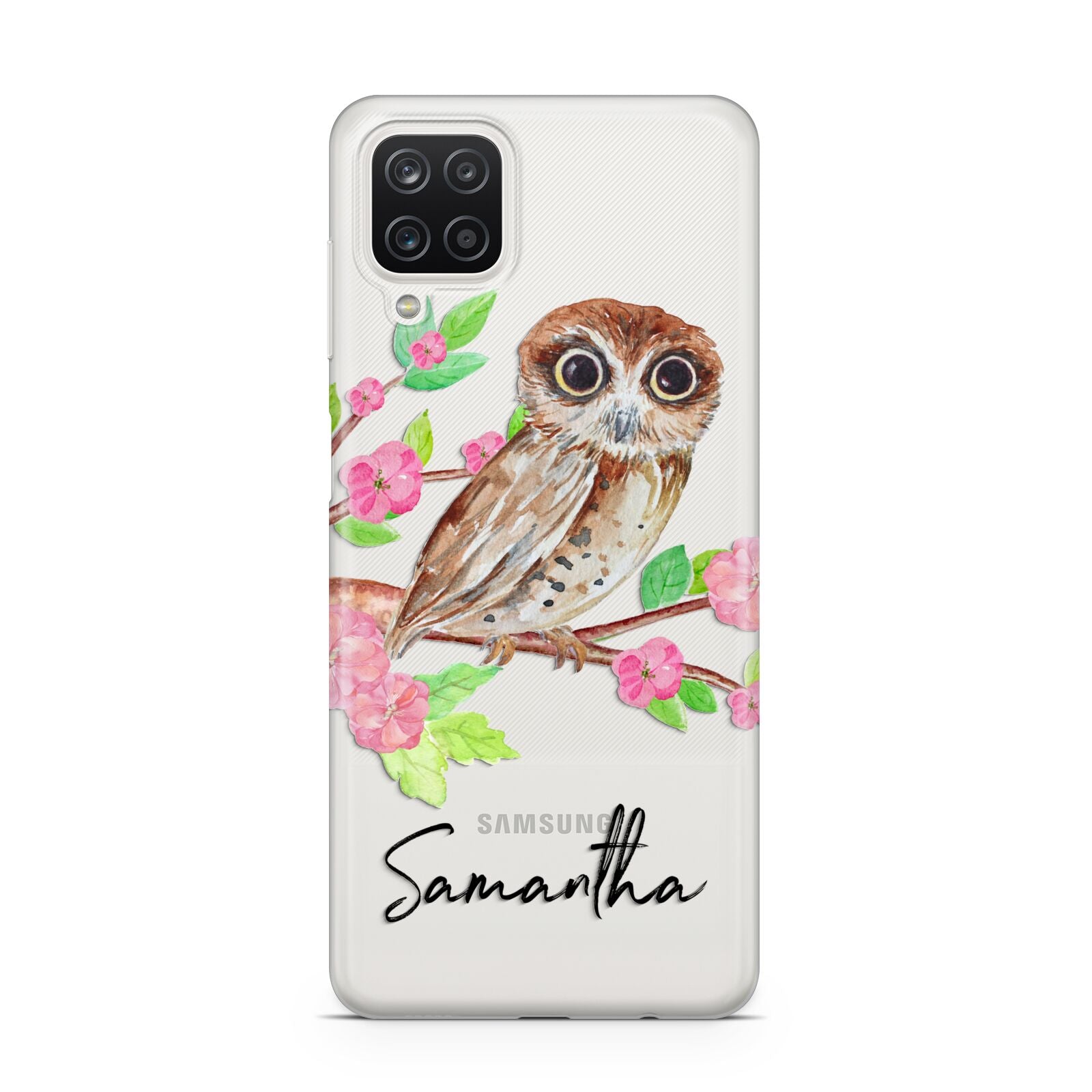 Personalised Owl Samsung A12 Case