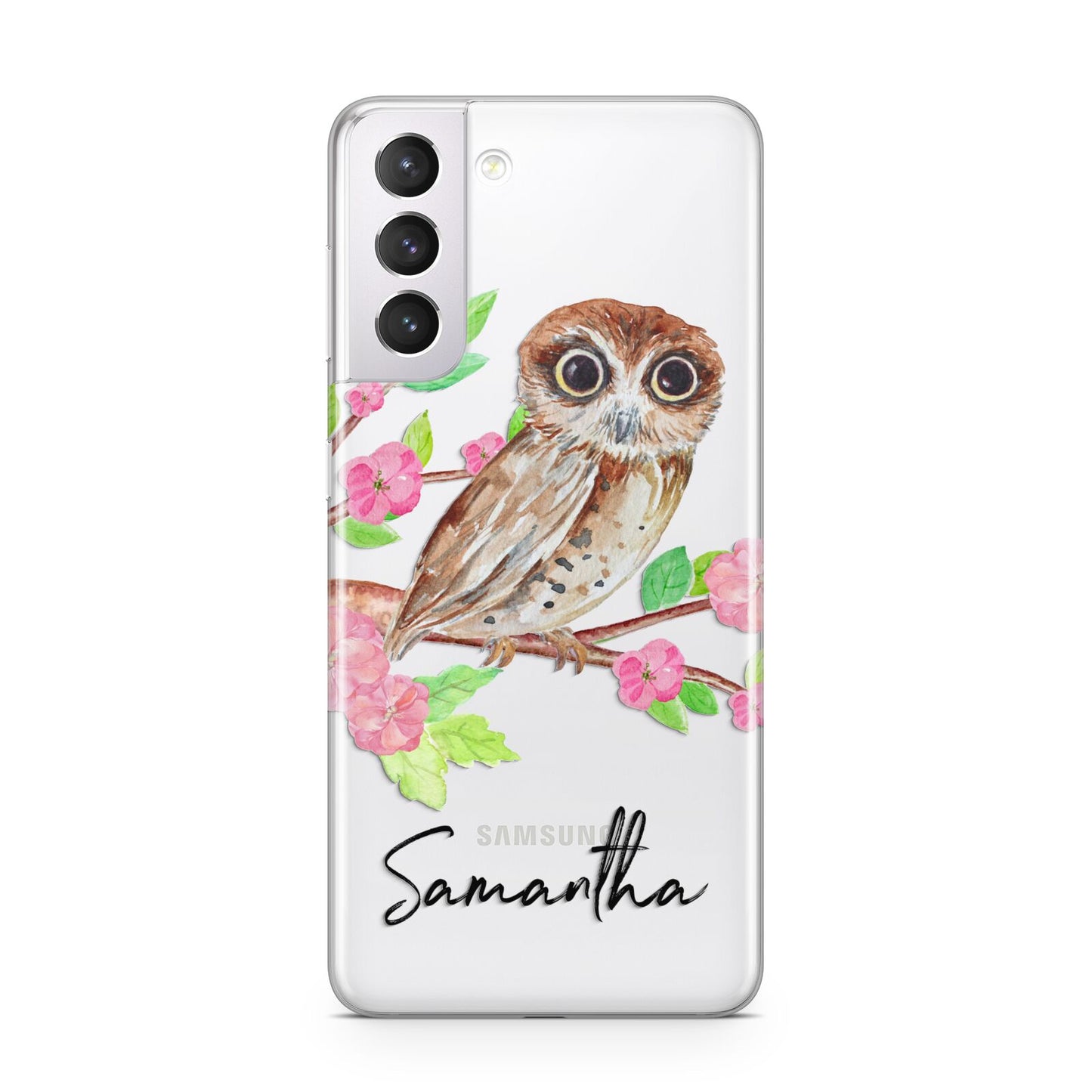 Personalised Owl Samsung S21 Case