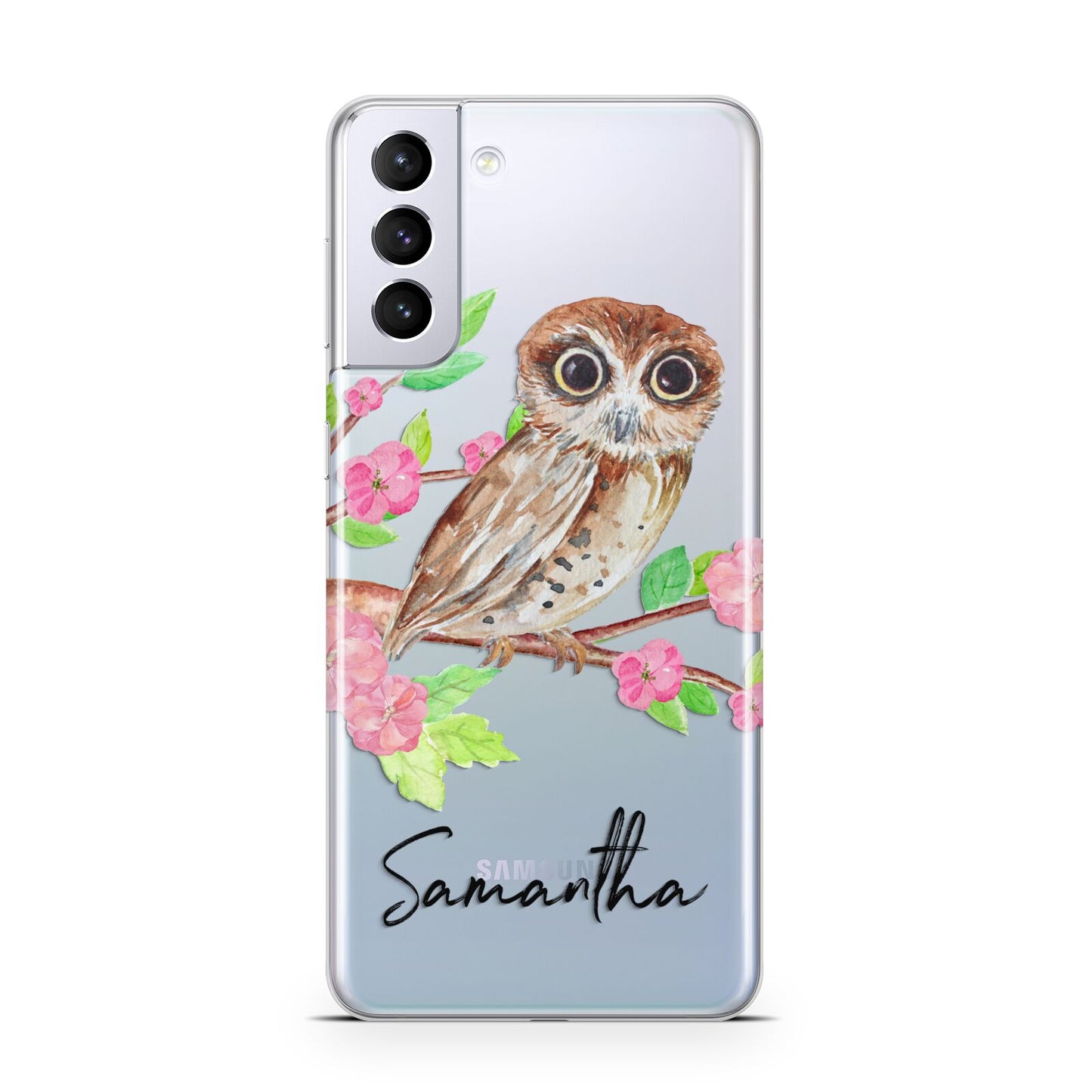 Personalised Owl Samsung S21 Plus Case