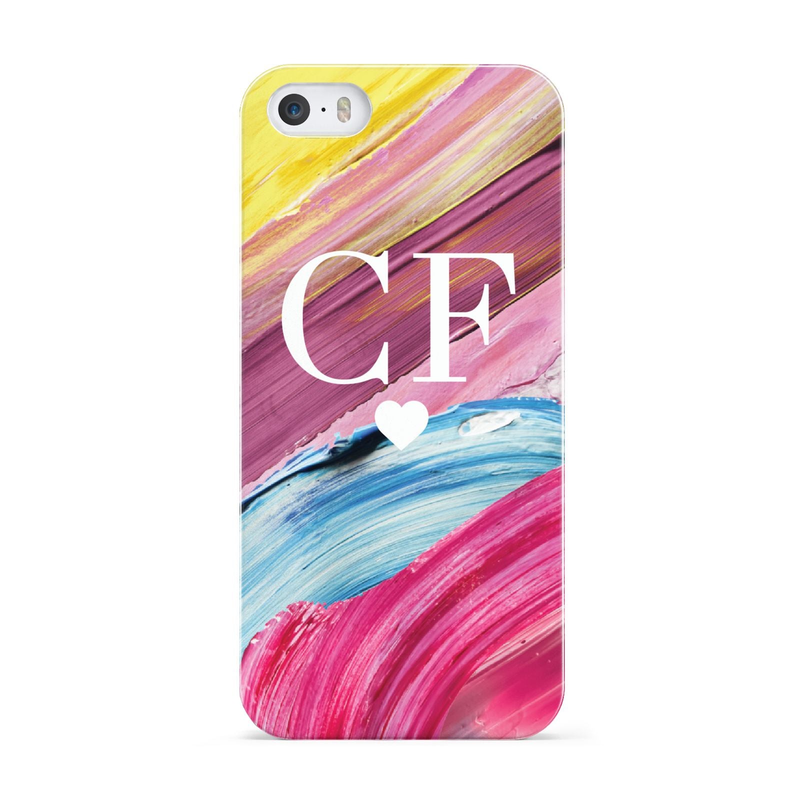 Personalised Paint Brush Initials Apple iPhone 5 Case