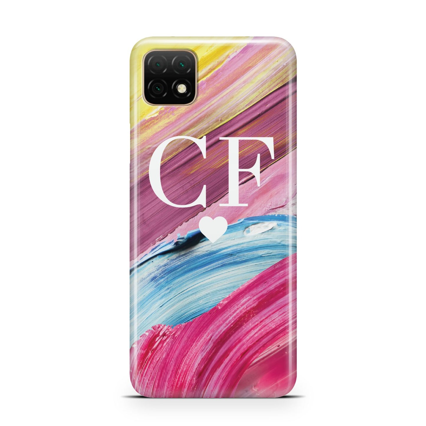 Personalised Paint Brush Initials Huawei Enjoy 20 Phone Case