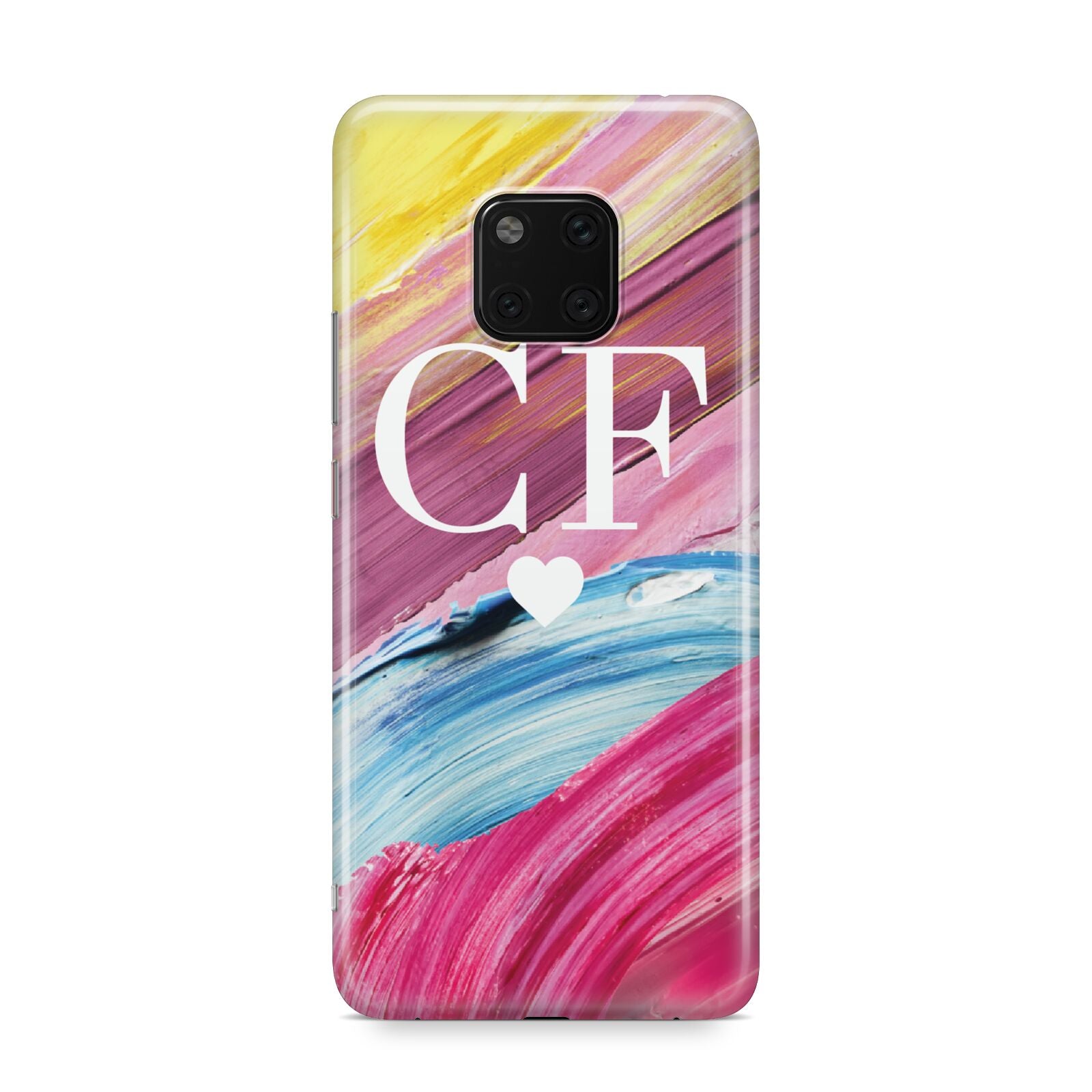 Personalised Paint Brush Initials Huawei Mate 20 Pro Phone Case