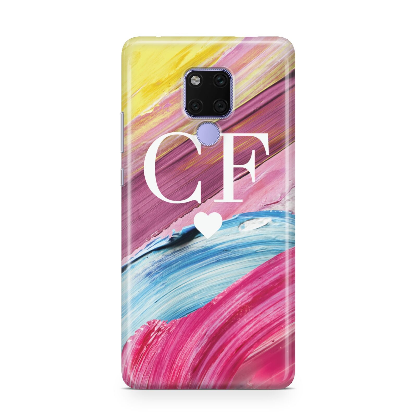 Personalised Paint Brush Initials Huawei Mate 20X Phone Case