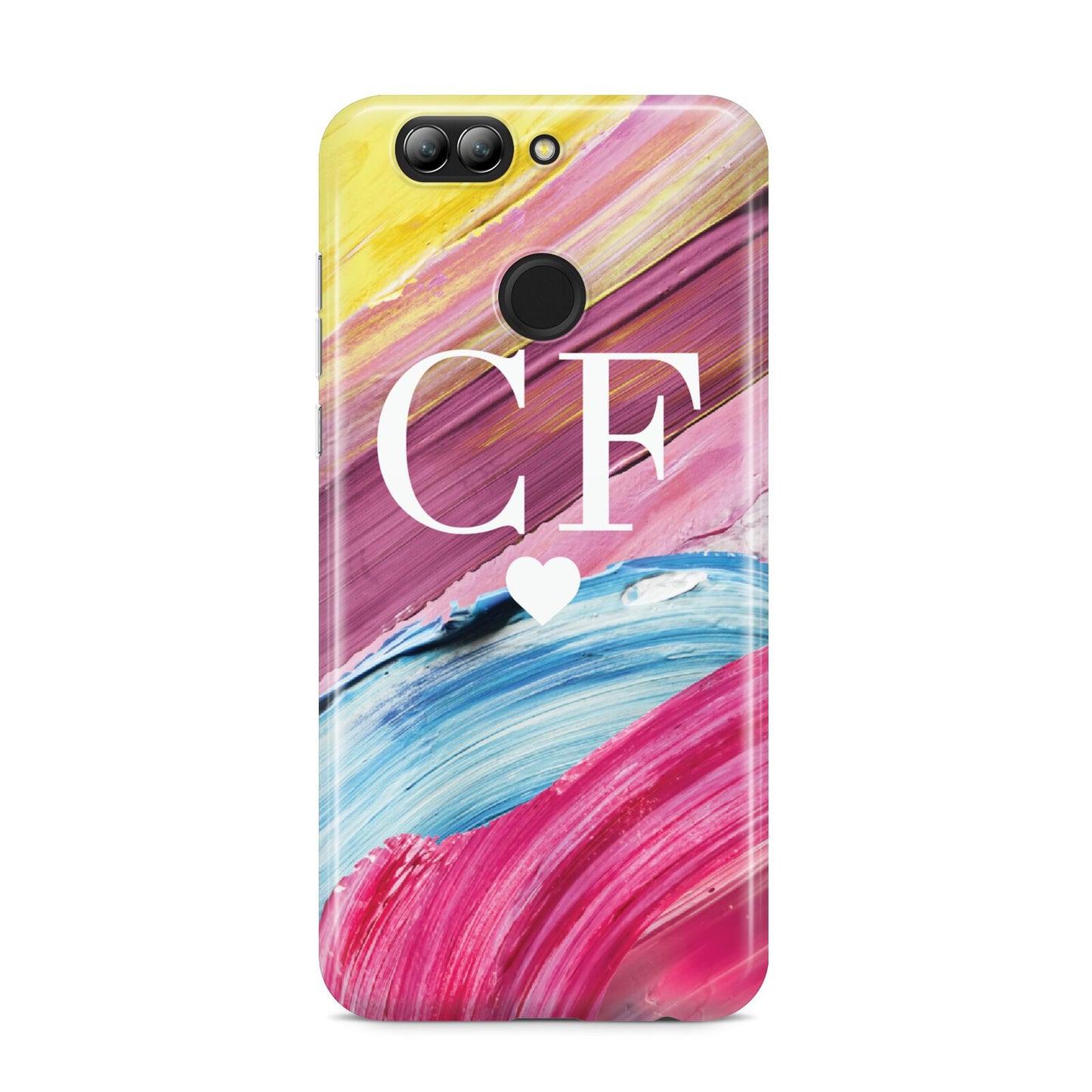 Personalised Paint Brush Initials Huawei Nova 2s Phone Case