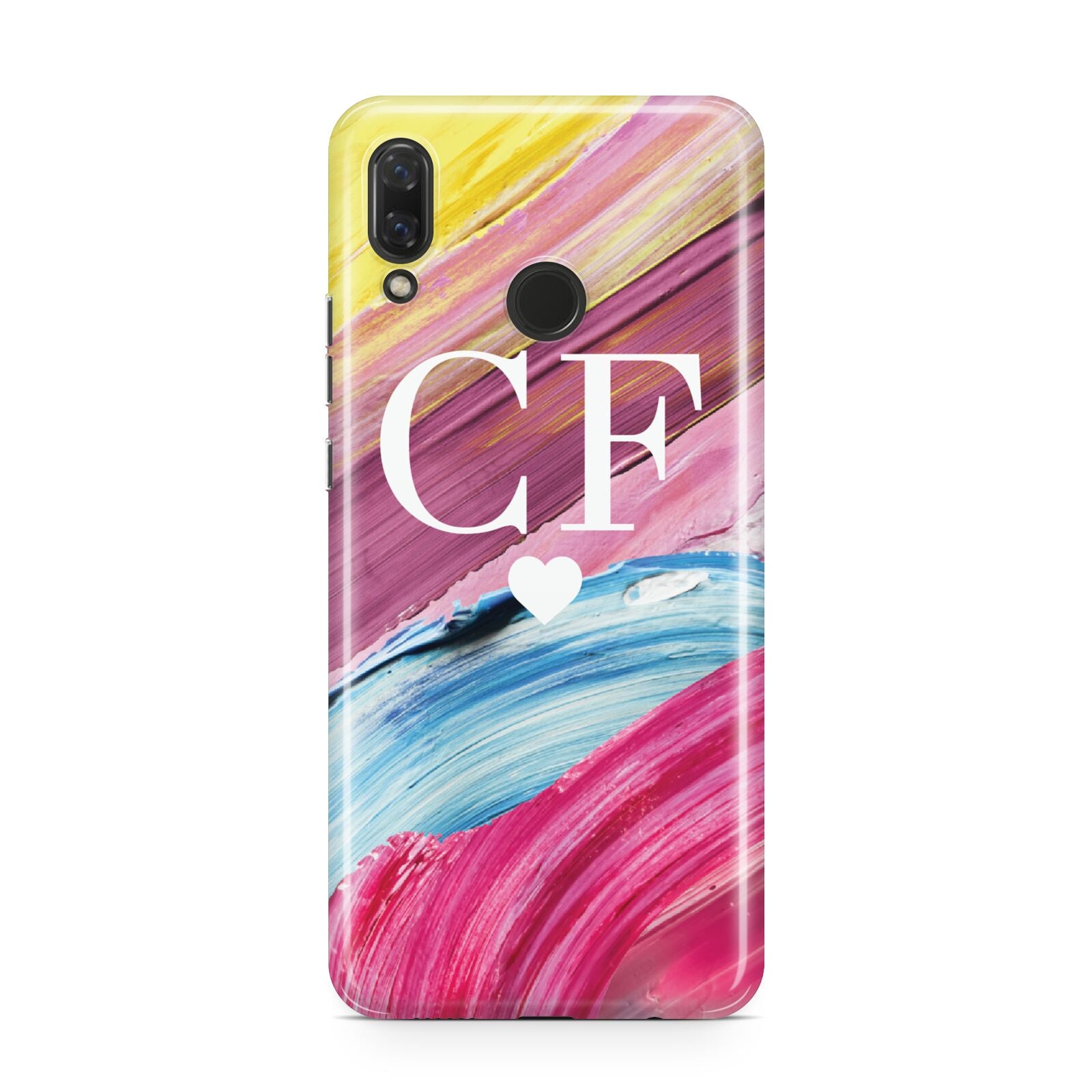 Personalised Paint Brush Initials Huawei Nova 3 Phone Case