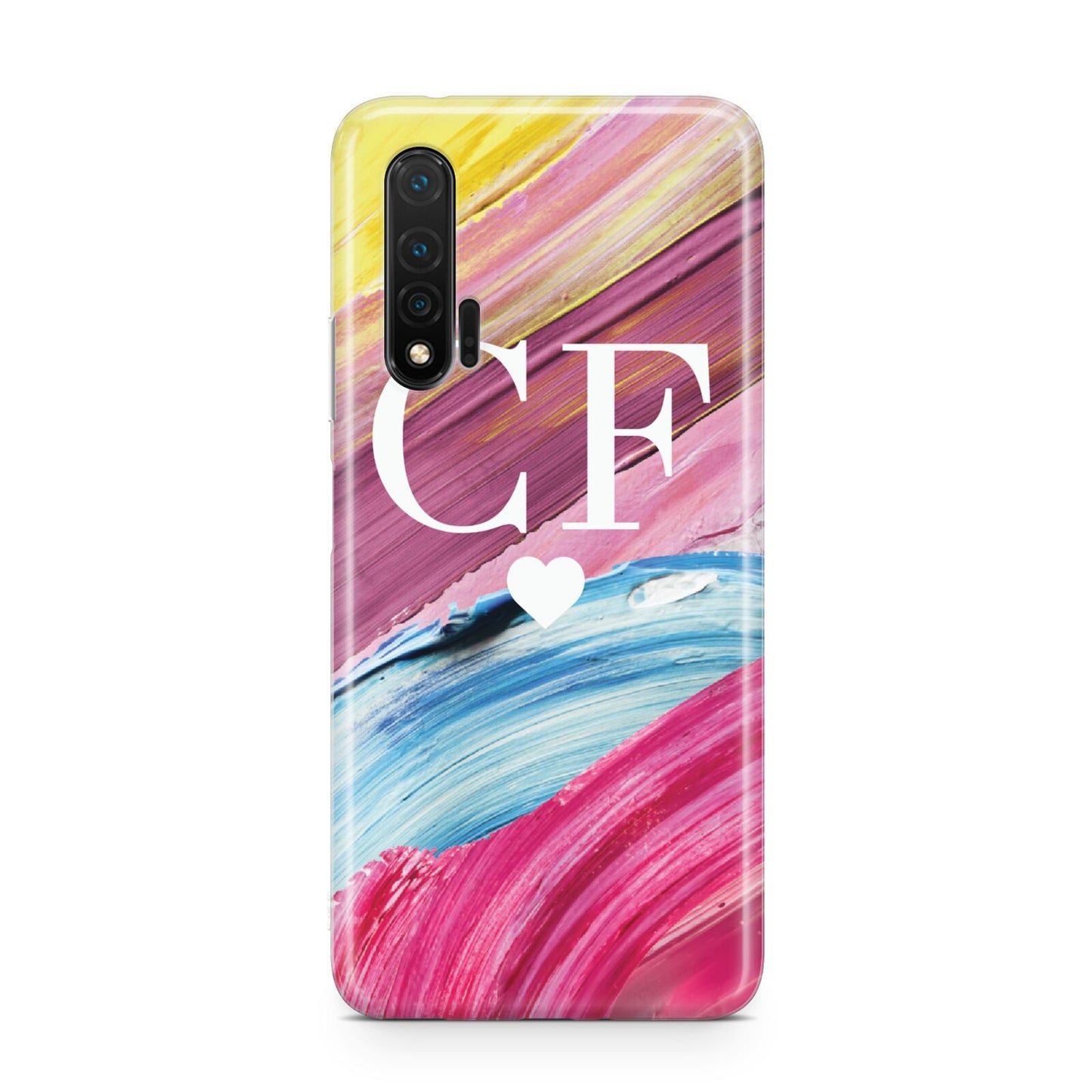 Personalised Paint Brush Initials Huawei Nova 6 Phone Case