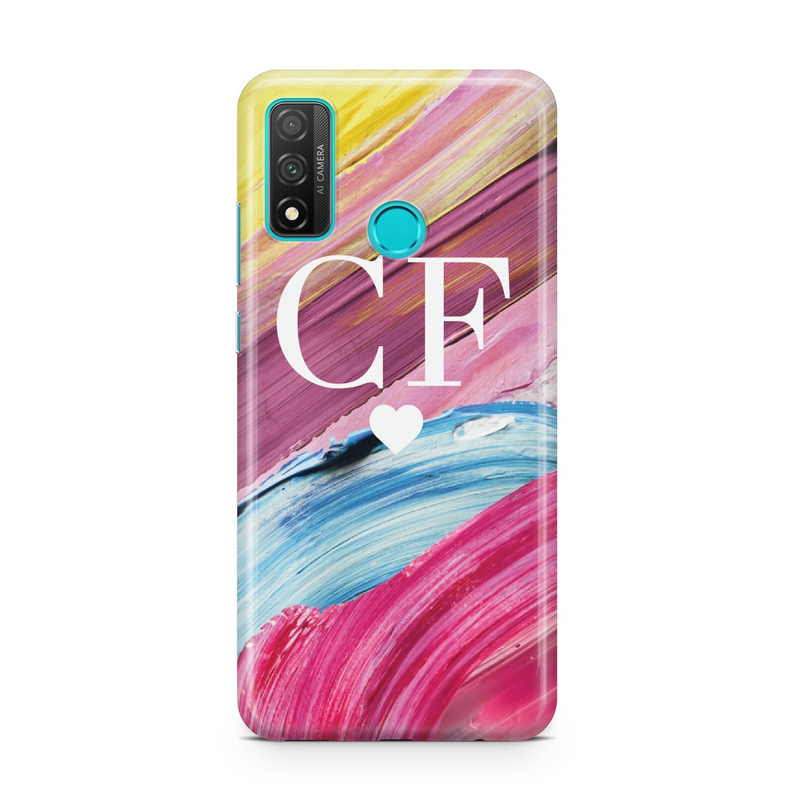 Personalised Paint Brush Initials Huawei P Smart 2020