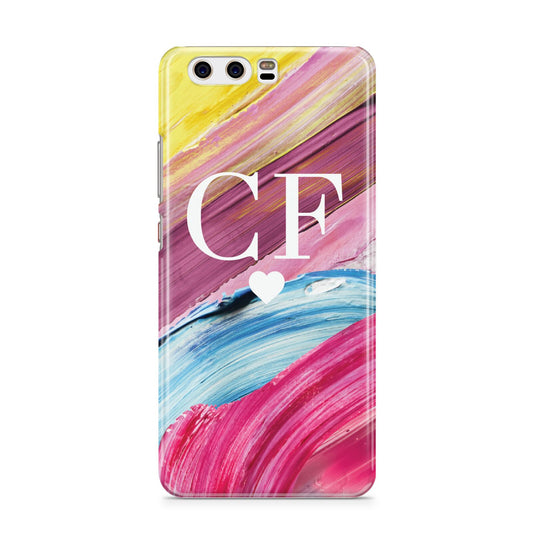 Personalised Paint Brush Initials Huawei P10 Phone Case