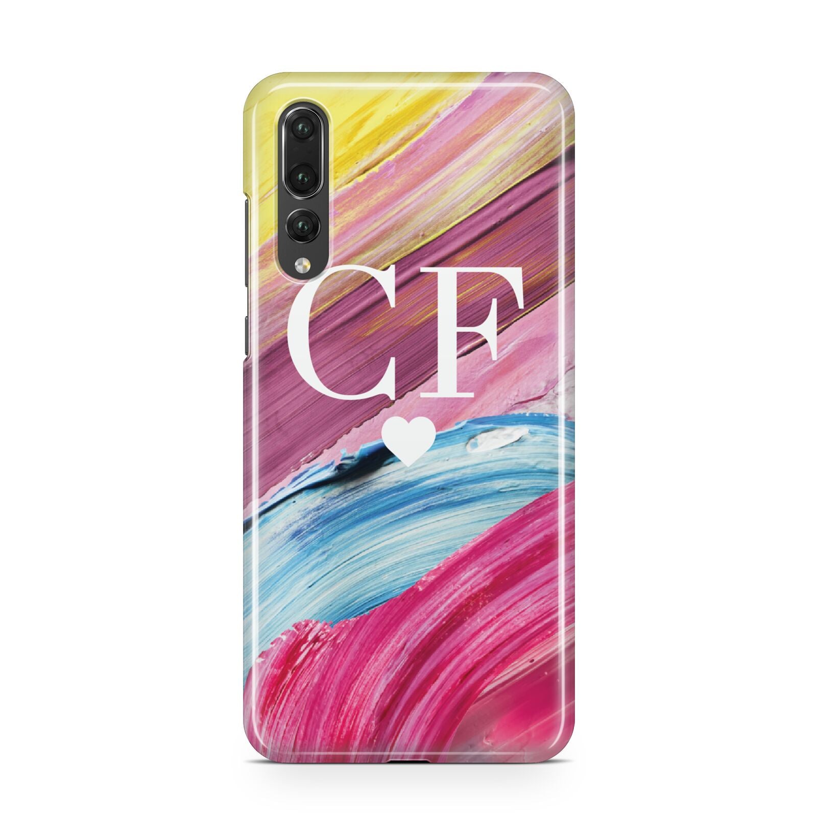 Personalised Paint Brush Initials Huawei P20 Pro Phone Case