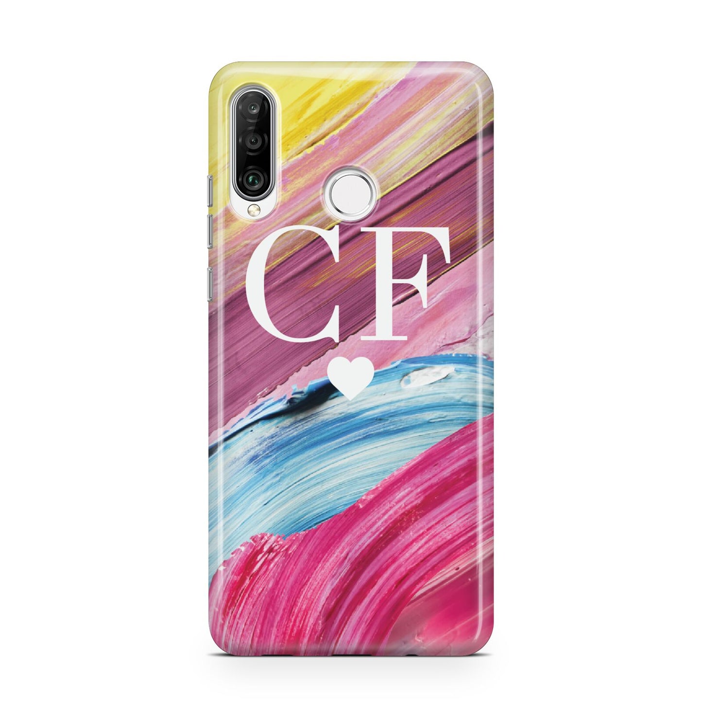 Personalised Paint Brush Initials Huawei P30 Lite Phone Case