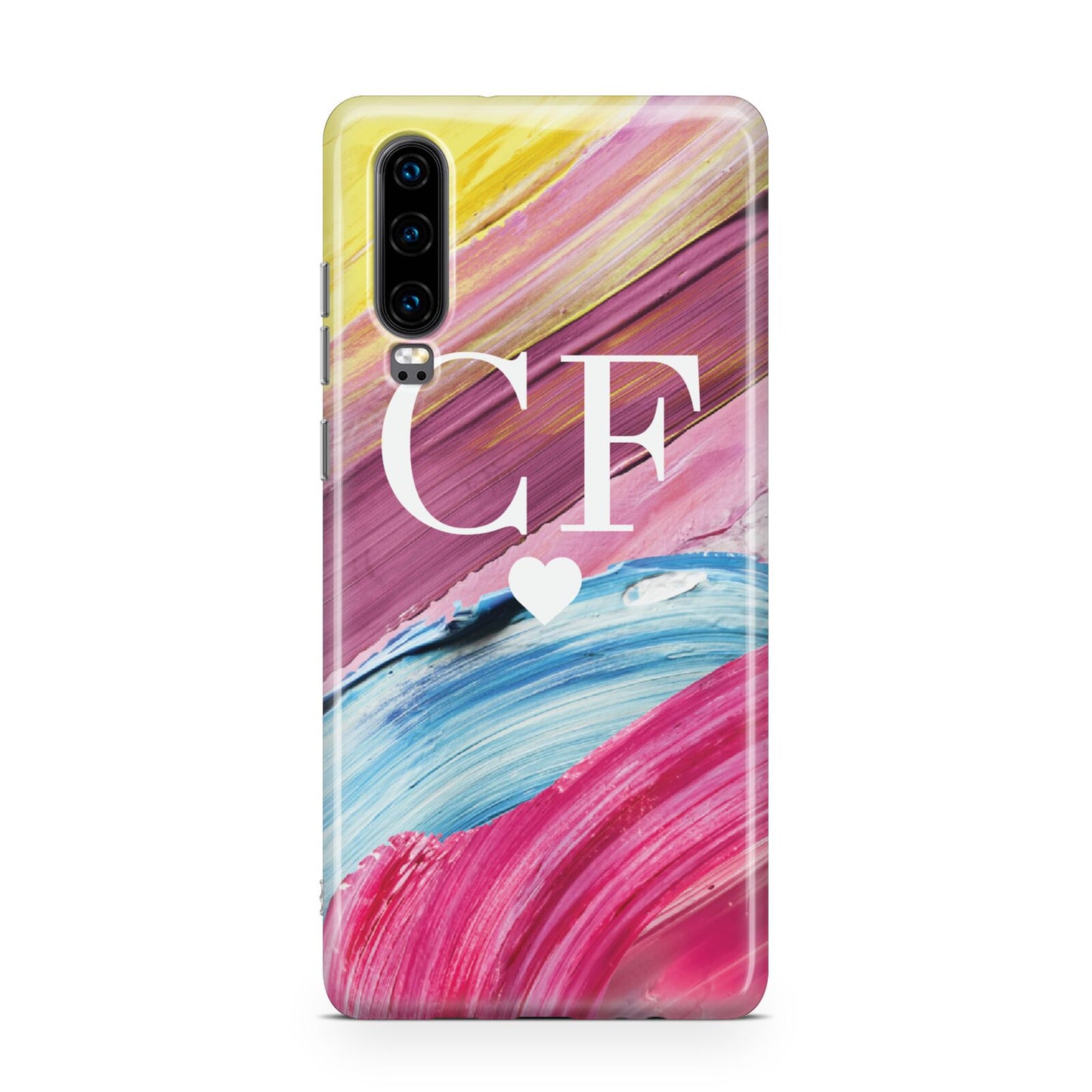 Personalised Paint Brush Initials Huawei P30 Phone Case