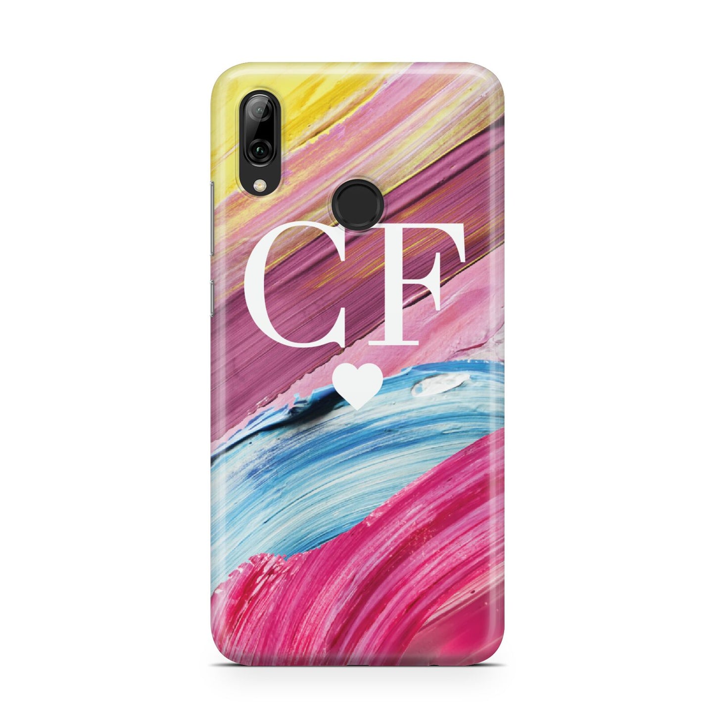 Personalised Paint Brush Initials Huawei Y7 2019