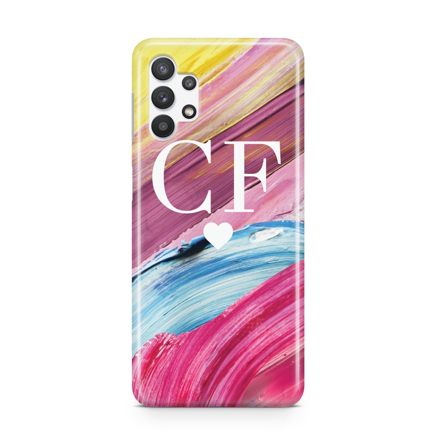 Personalised Paint Brush Initials Samsung A32 5G Case