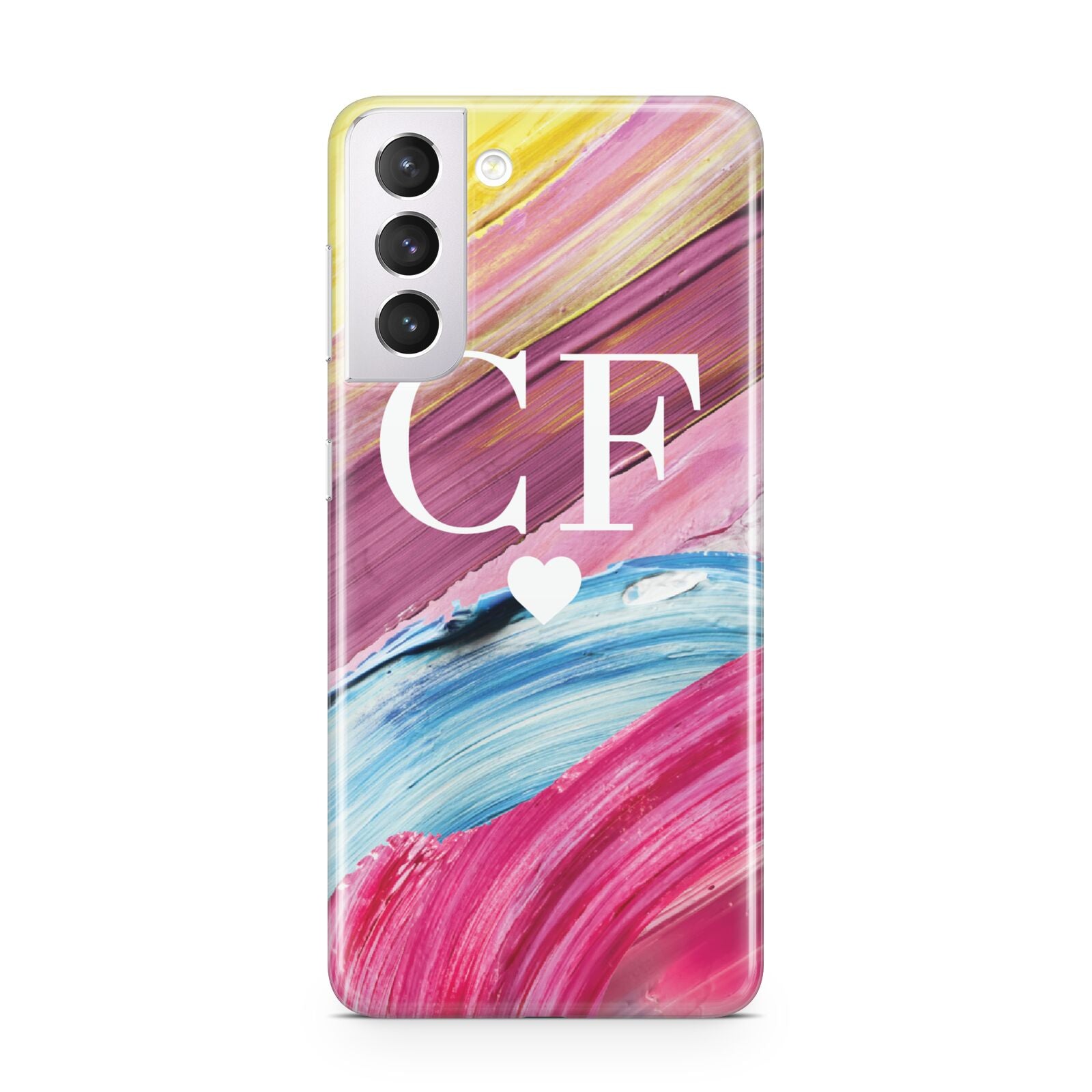 Personalised Paint Brush Initials Samsung S21 Case