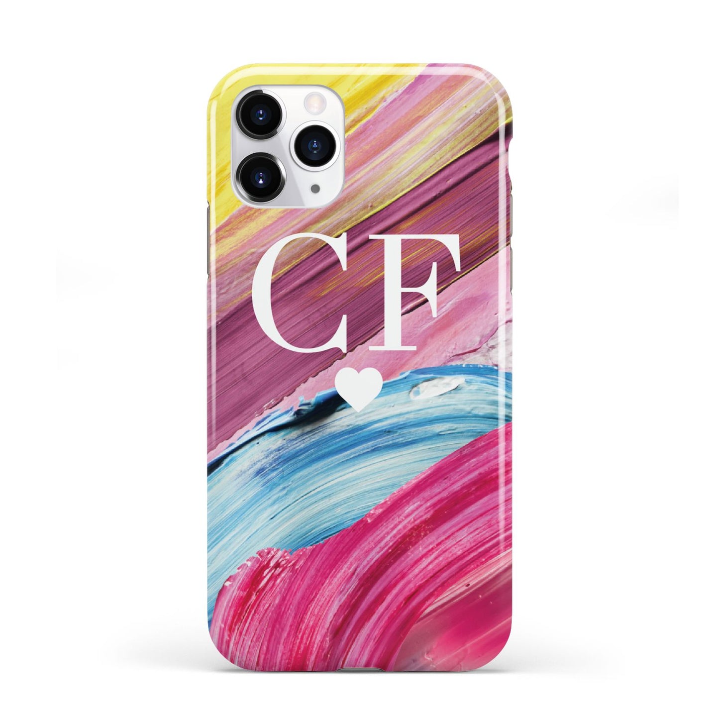 Personalised Paint Brush Initials iPhone 11 Pro 3D Tough Case