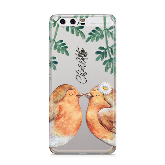 Personalised Pair of Robins Huawei P10 Phone Case