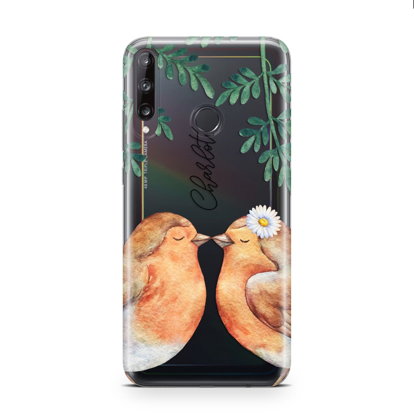 Personalised Pair of Robins Huawei P40 Lite E Phone Case