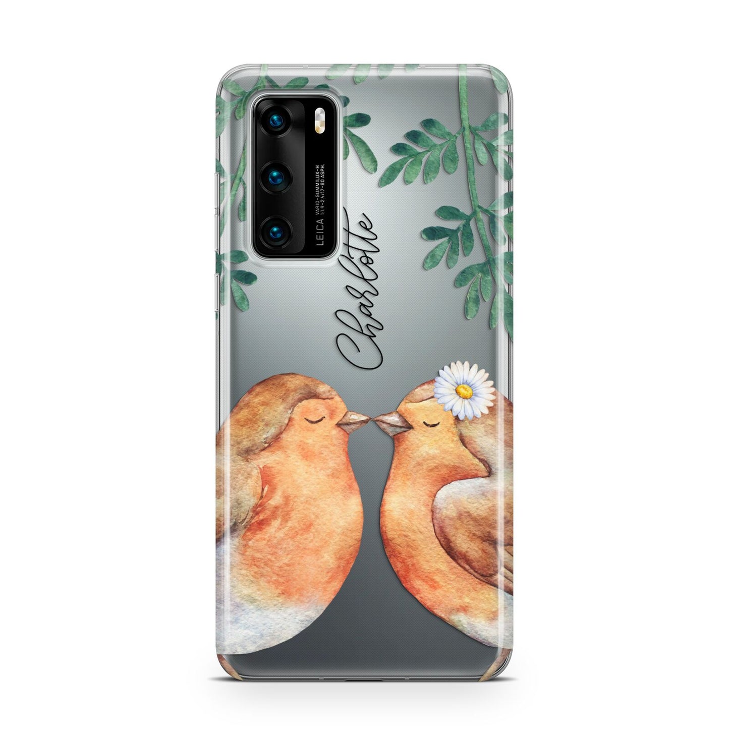 Personalised Pair of Robins Huawei P40 Phone Case