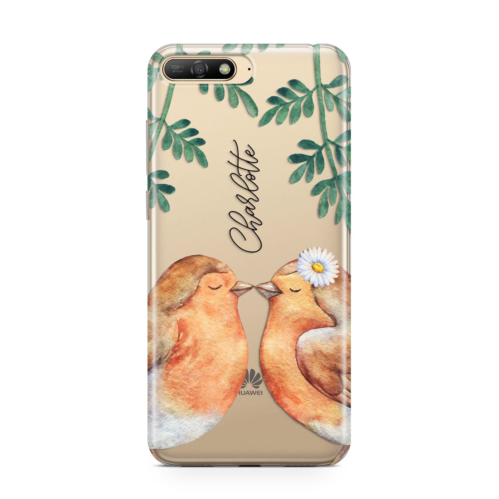 Personalised Pair of Robins Huawei Y6 2018