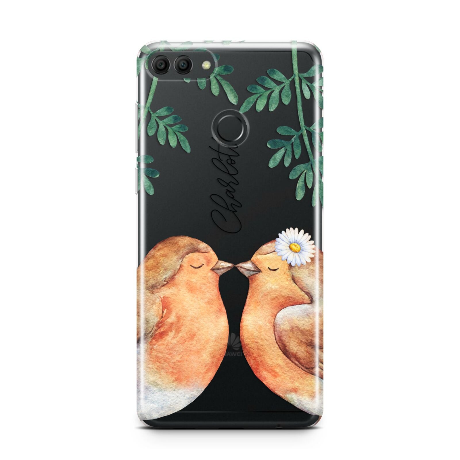 Personalised Pair of Robins Huawei Y9 2018