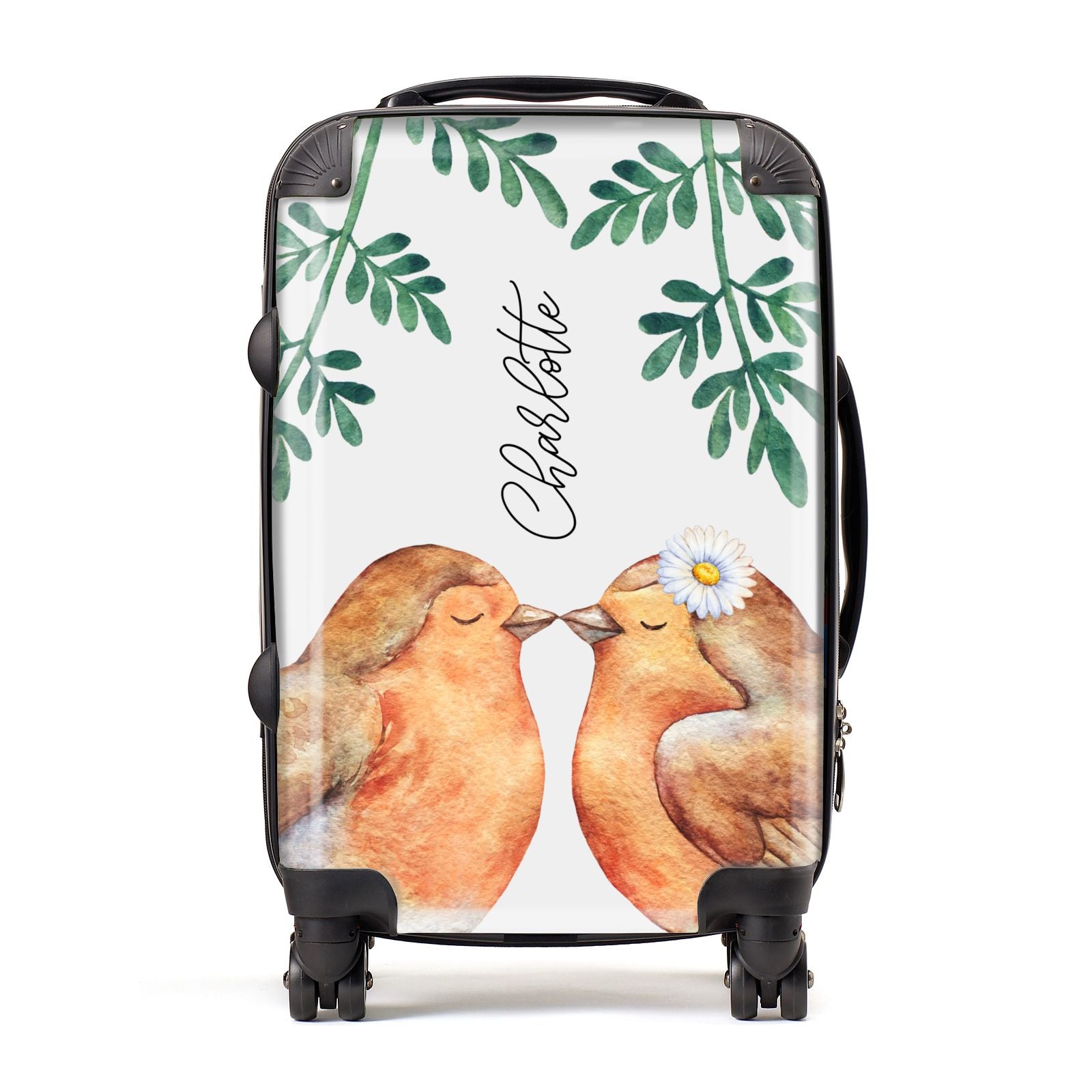 Personalised Pair of Robins Suitcase