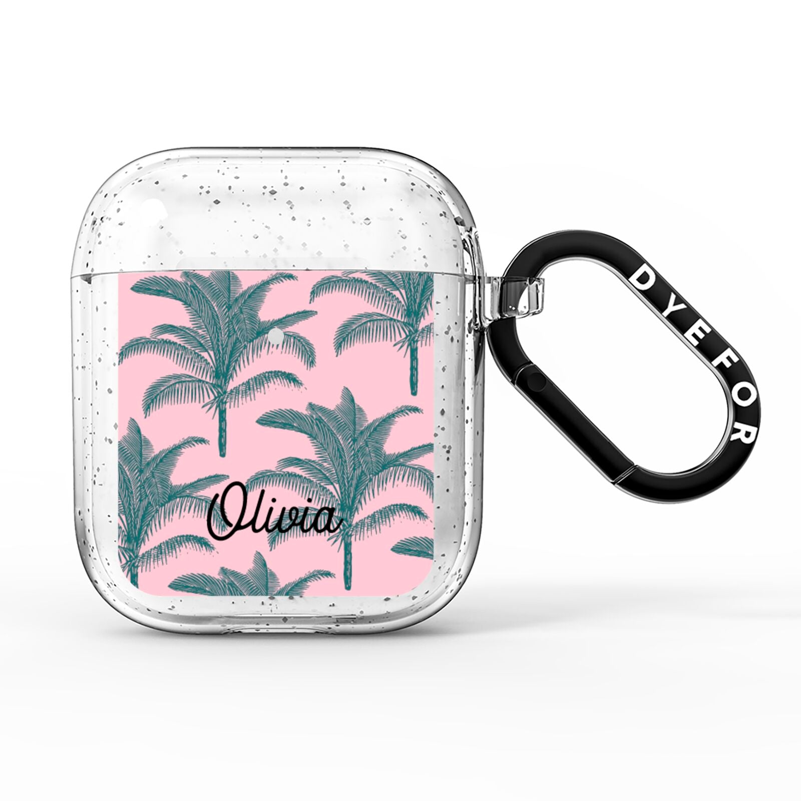 Personalised Palm AirPods Glitter Case