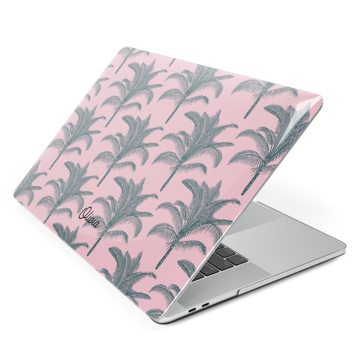 Personalised Palm Apple MacBook Case Side View