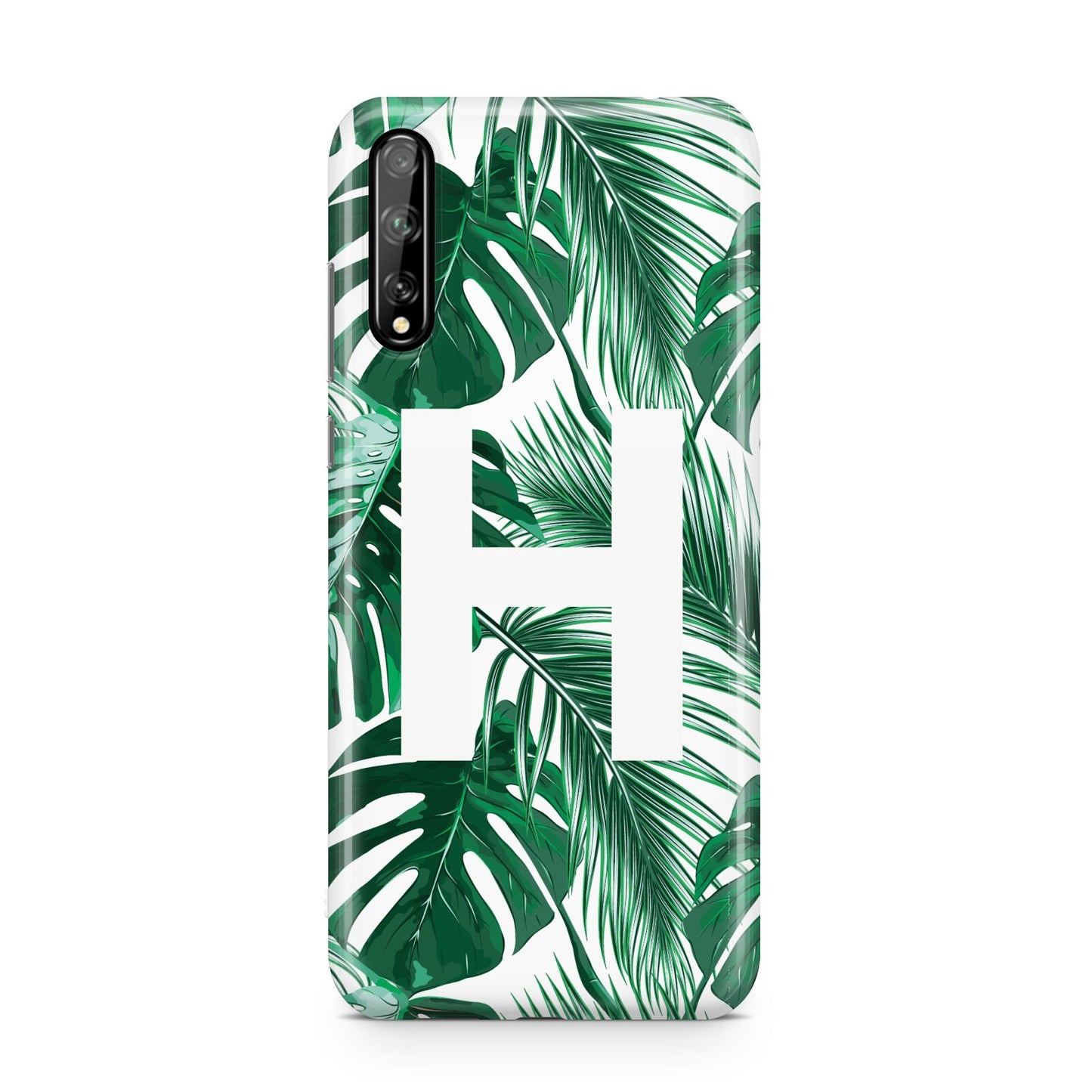 Personalised Palm Monstera Leaf Tropical Print Huawei Enjoy 10s Phone Case