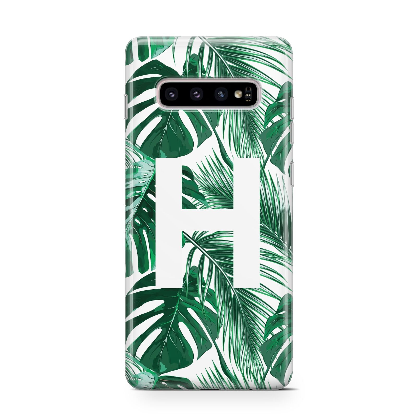 Personalised Palm Monstera Leaf Tropical Print Protective Samsung Galaxy Case