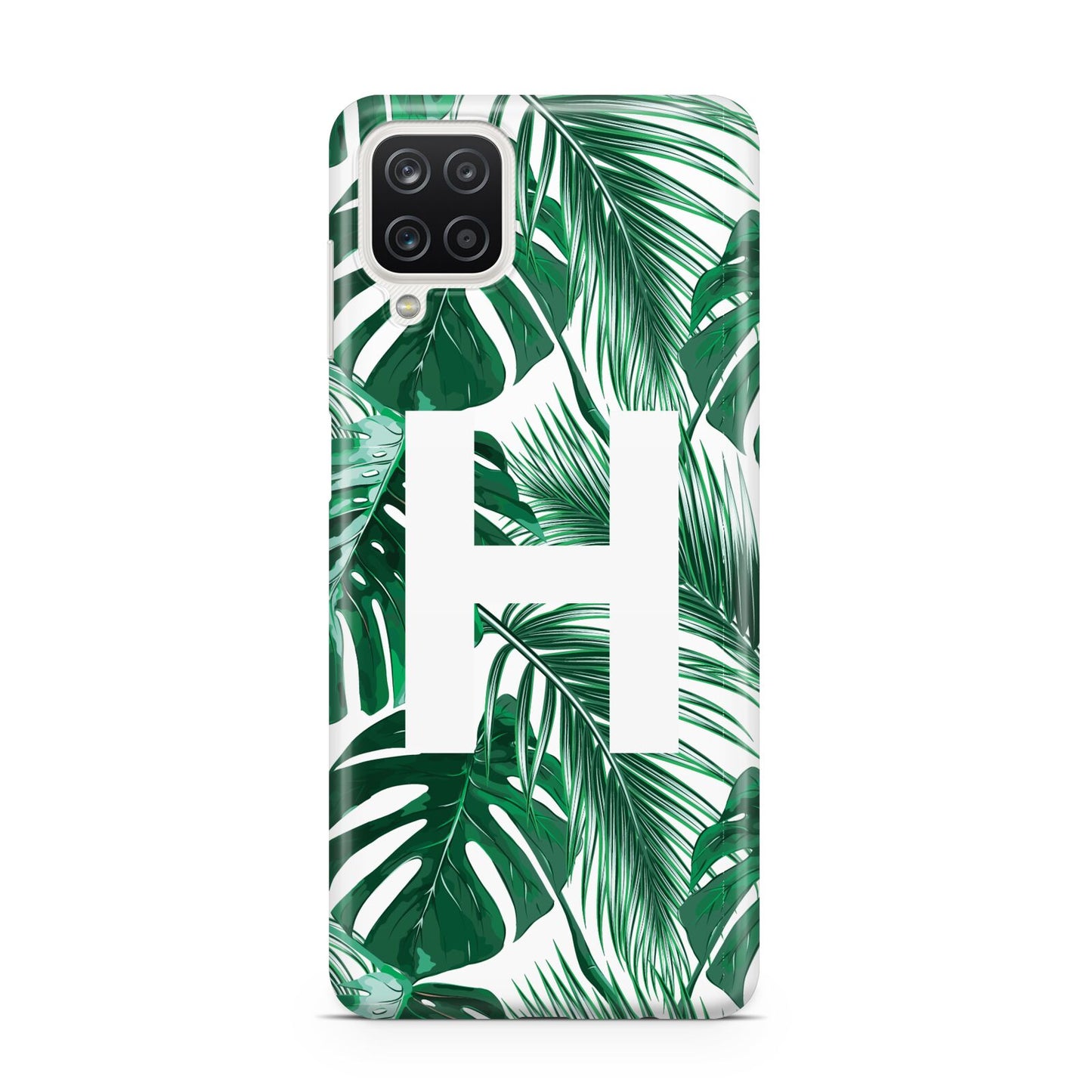 Personalised Palm Monstera Leaf Tropical Print Samsung A12 Case