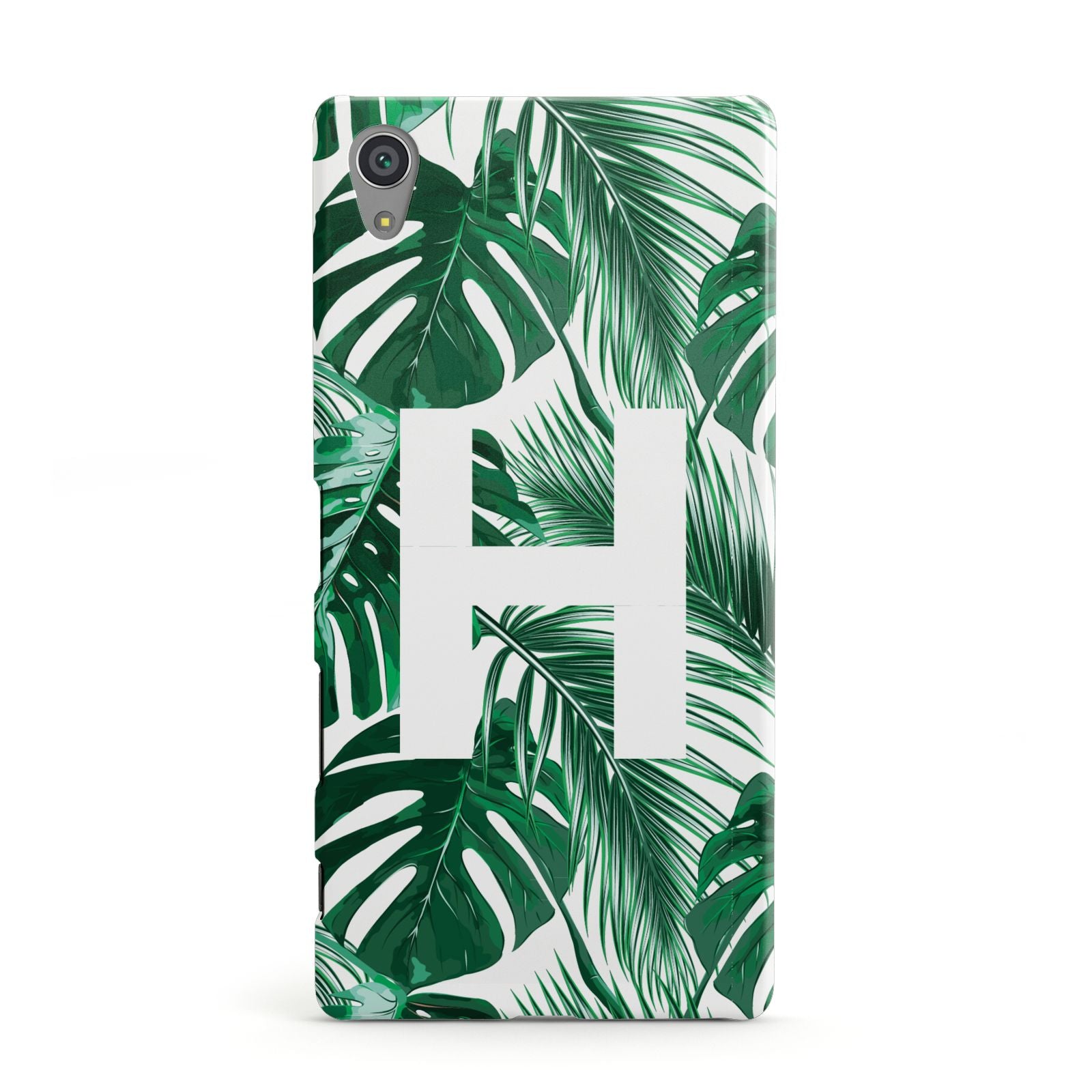 Personalised Palm Monstera Leaf Tropical Print Sony Xperia Case