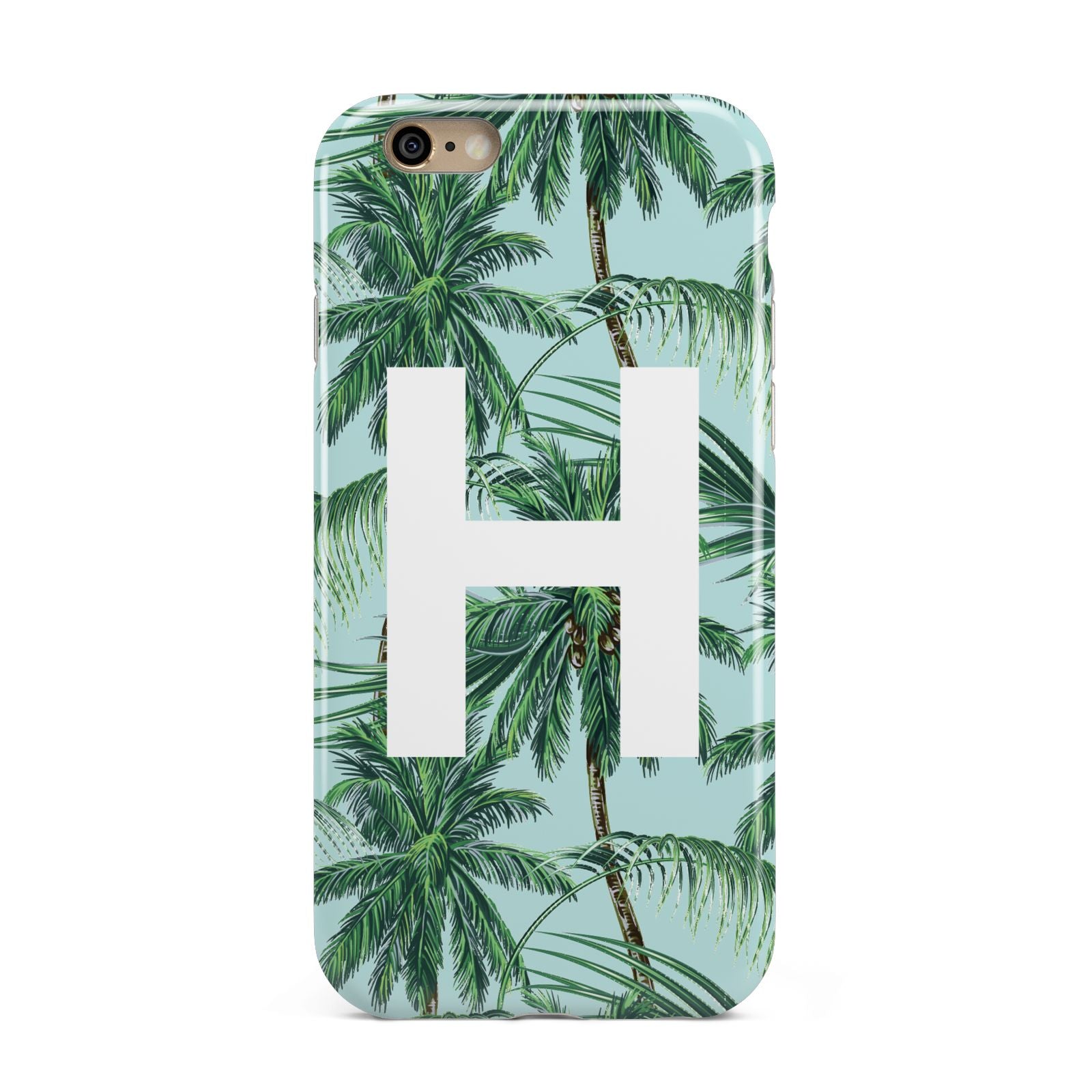 Personalised Palm Tree Tropical Apple iPhone 6 3D Tough Case