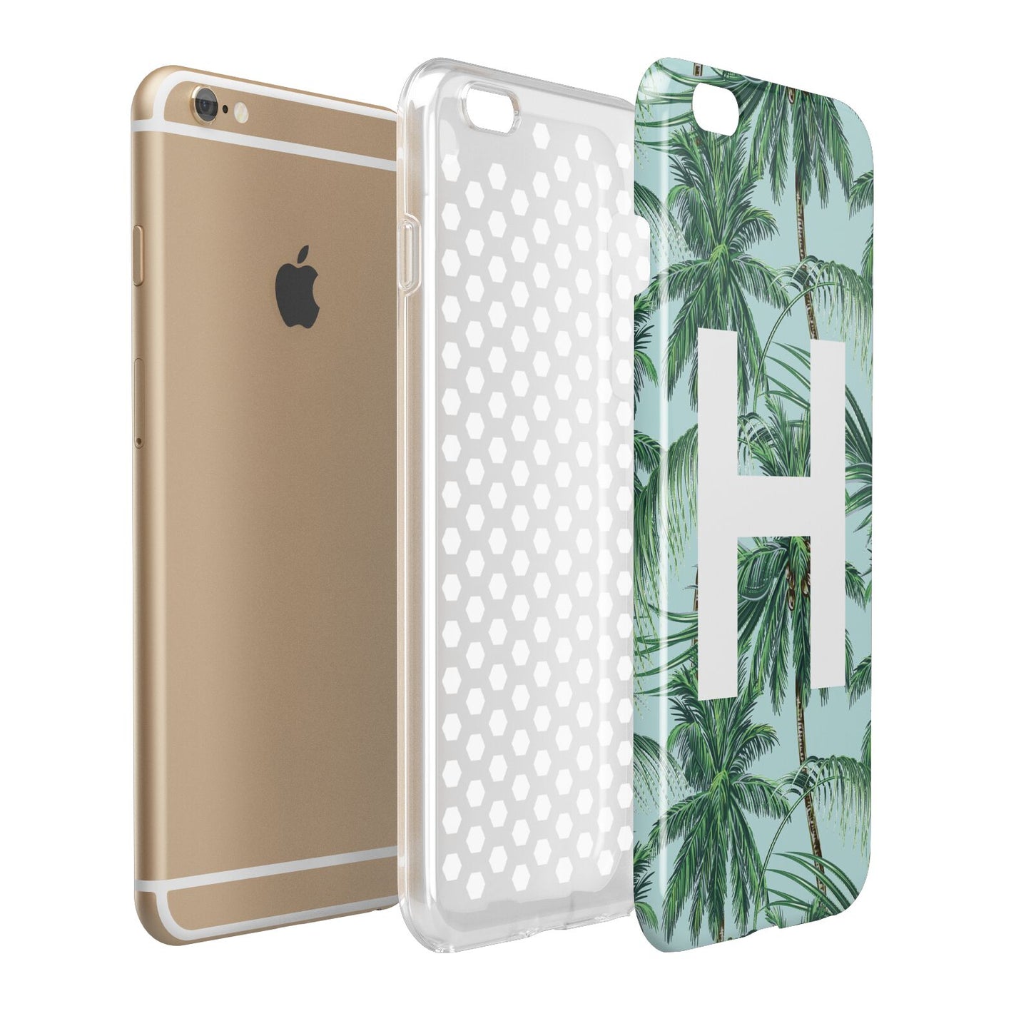 Personalised Palm Tree Tropical Apple iPhone 6 Plus 3D Tough Case Expand Detail Image