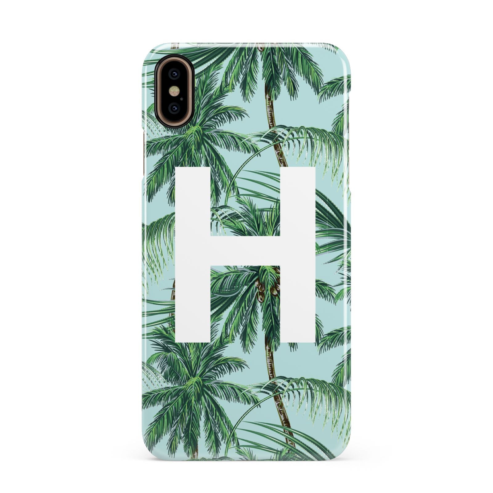 Personalised Palm Tree Tropical Apple iPhone Xs Max 3D Snap Case