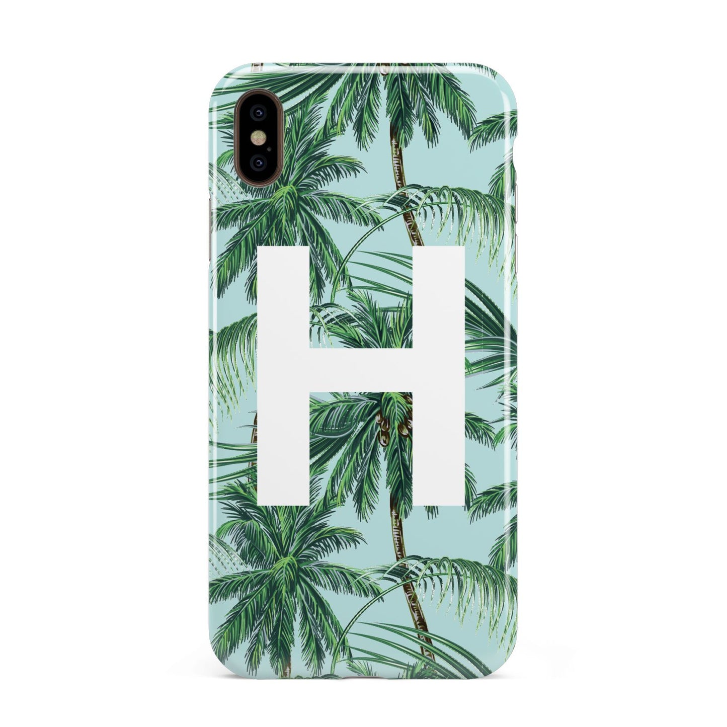 Personalised Palm Tree Tropical Apple iPhone Xs Max 3D Tough Case