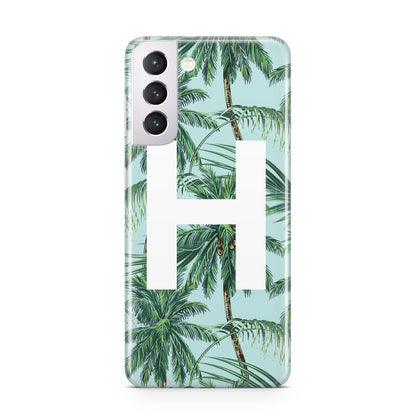 Personalised Palm Tree Tropical Samsung S21 Case