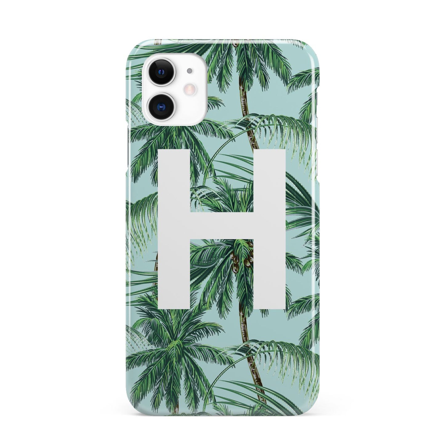 Personalised Palm Tree Tropical iPhone 11 3D Snap Case