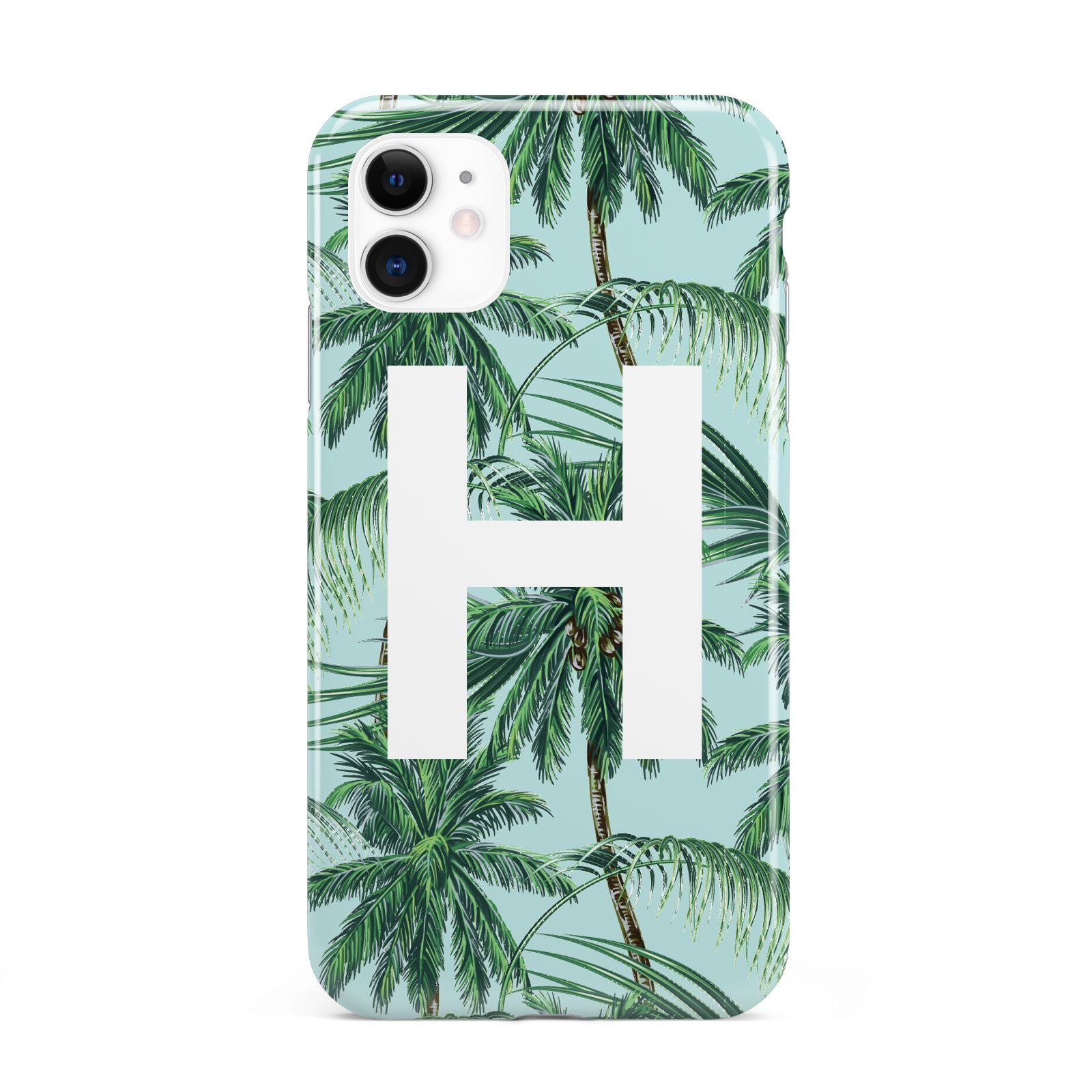 Personalised Palm Tree Tropical iPhone 11 3D Tough Case