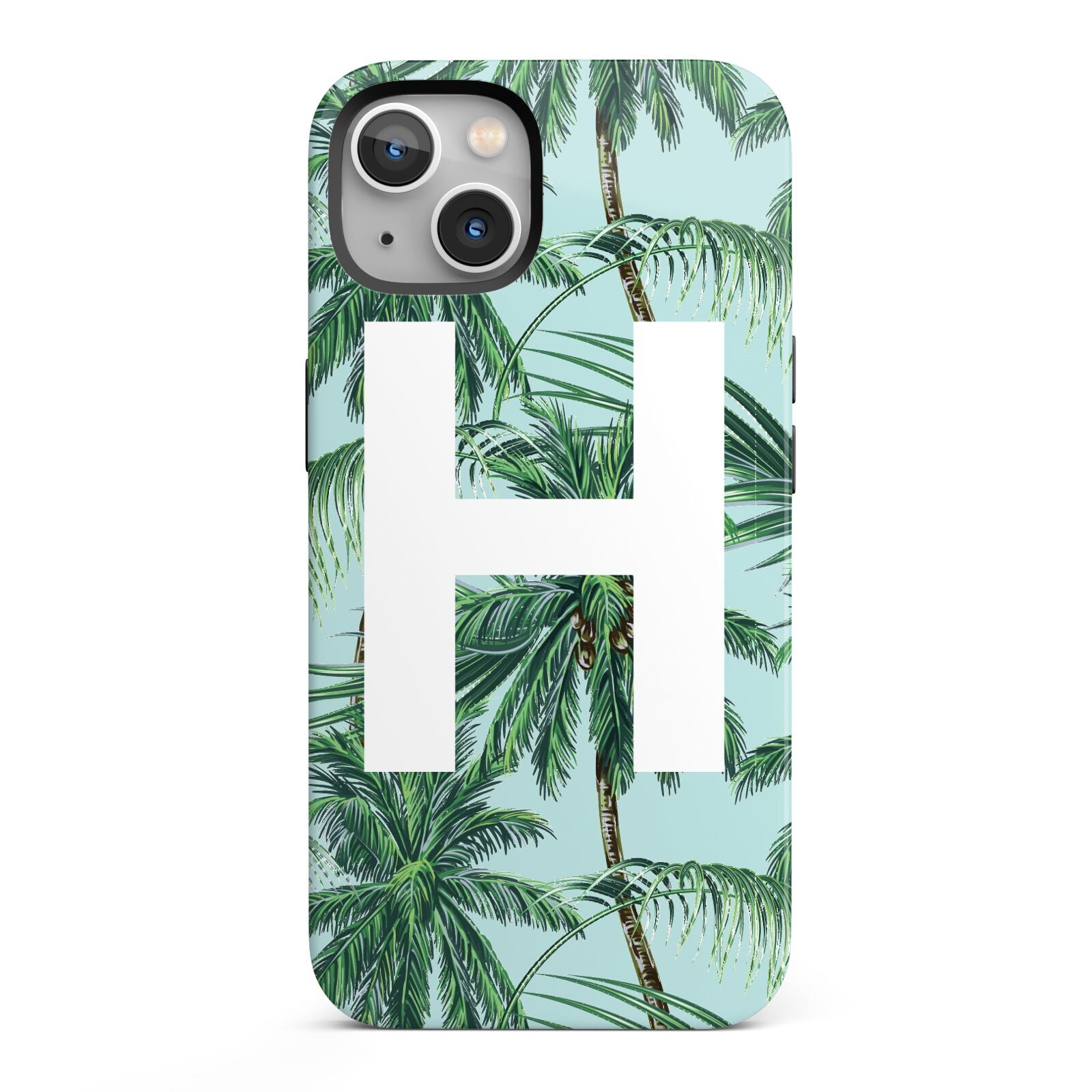 Personalised Palm Tree Tropical iPhone 13 Full Wrap 3D Tough Case