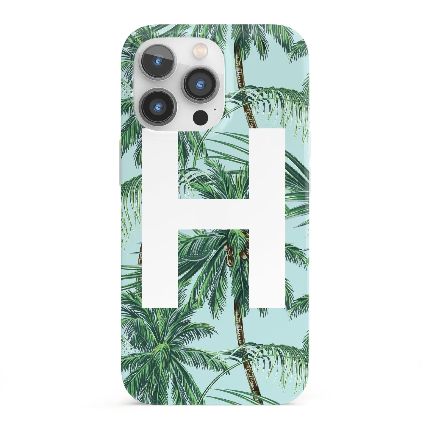 Personalised Palm Tree Tropical iPhone 13 Pro Full Wrap 3D Snap Case