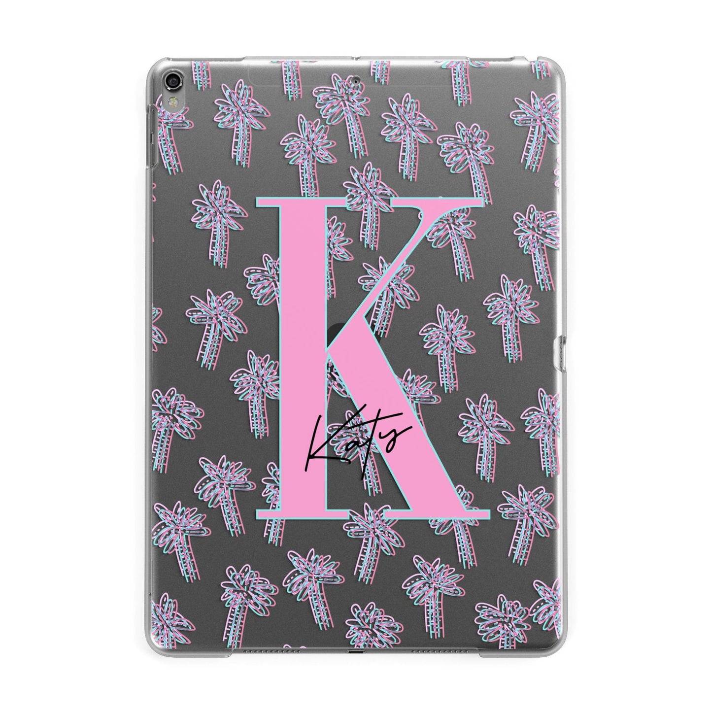 Personalised Palms Apple iPad Grey Case