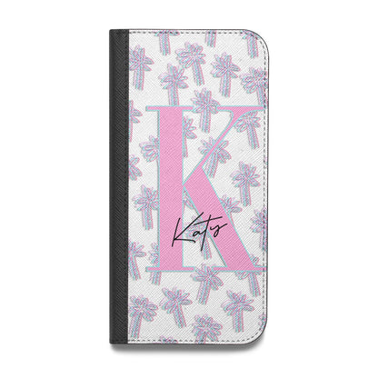 Personalised Palms Vegan Leather Flip iPhone Case